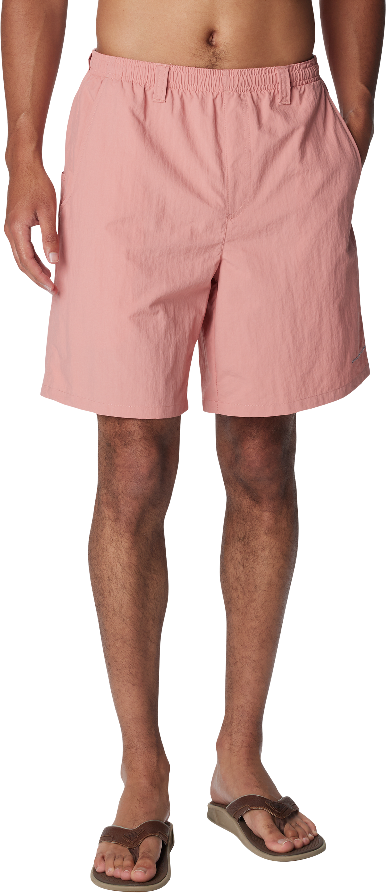 Image of Columbia PFG Backcast III Water Shorts for Men - Sandalwood Pink