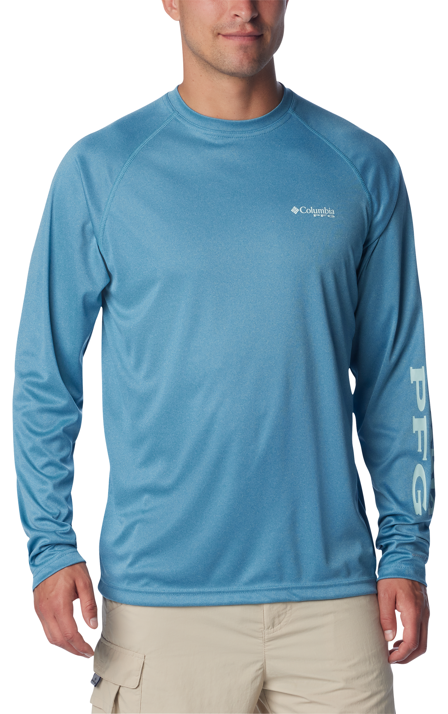COLUMBIA PFG Terminal Tackle Heather Long-Sleeve Shirt for Men
