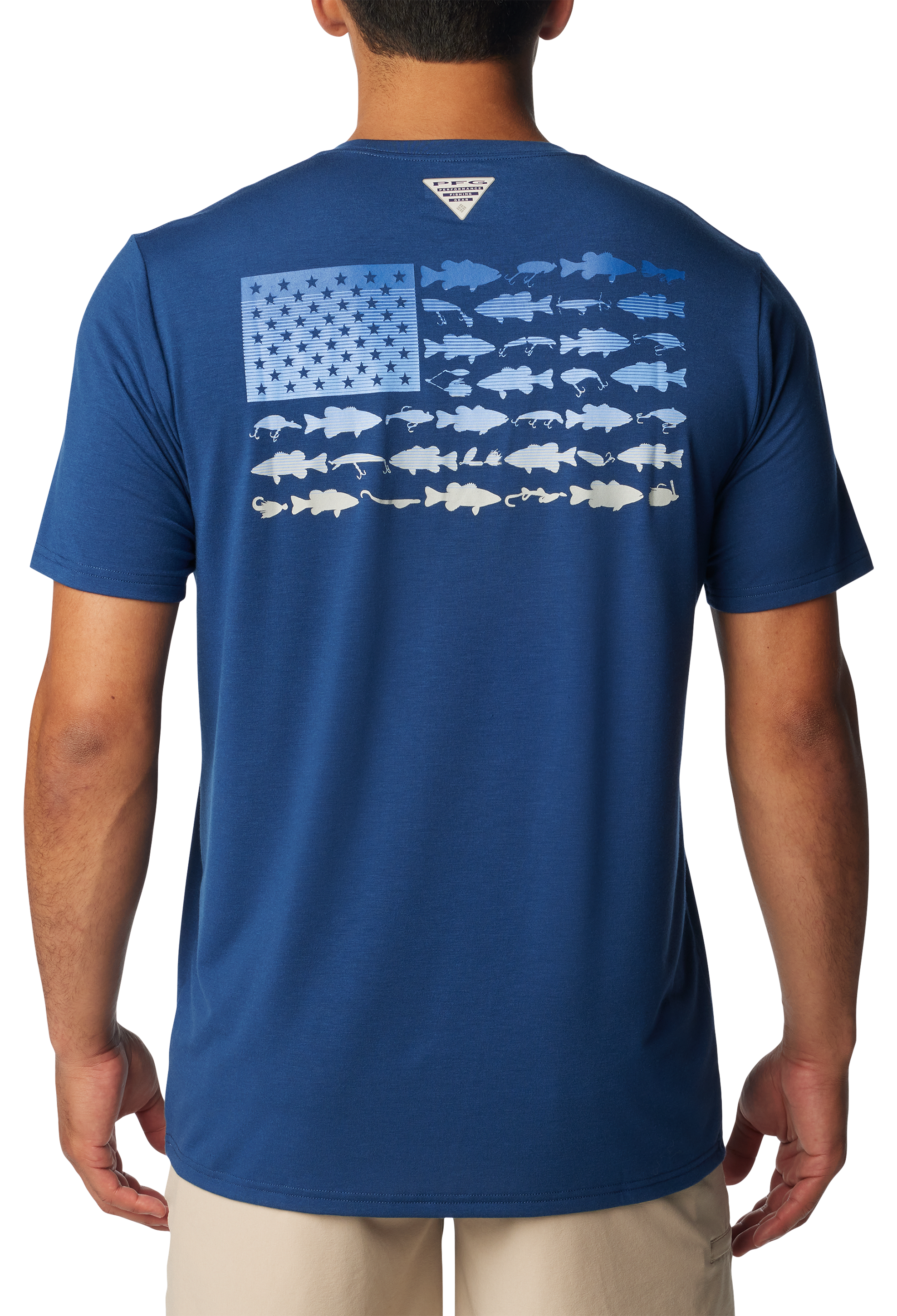 Columbia Boys Polo Shirt XL Blue Short Sleeve Casual Camping Fishing