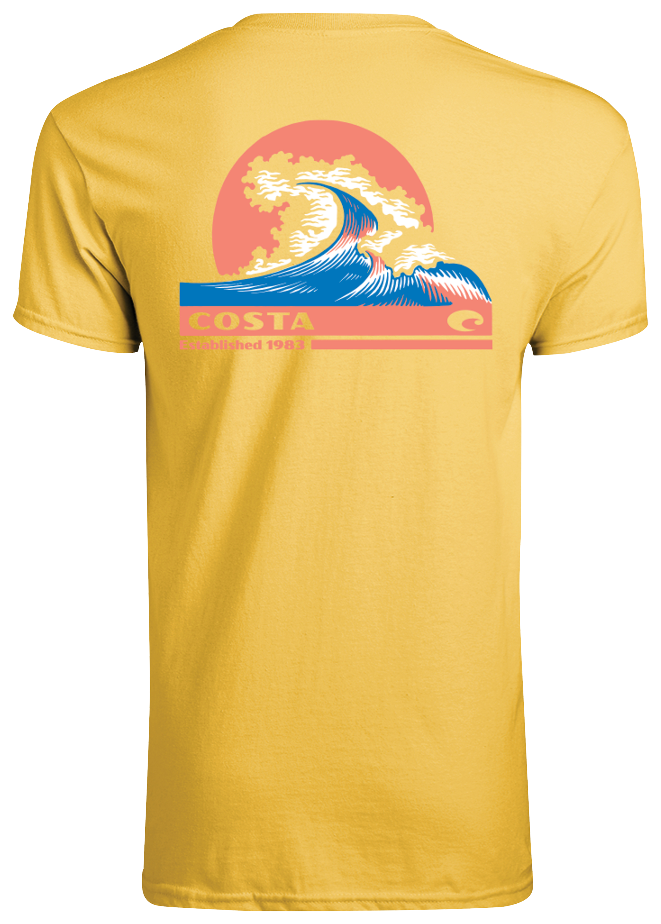 Image of Costa Del Mar Rad Wave Short-Sleeve T-Shirt for Men - Butter