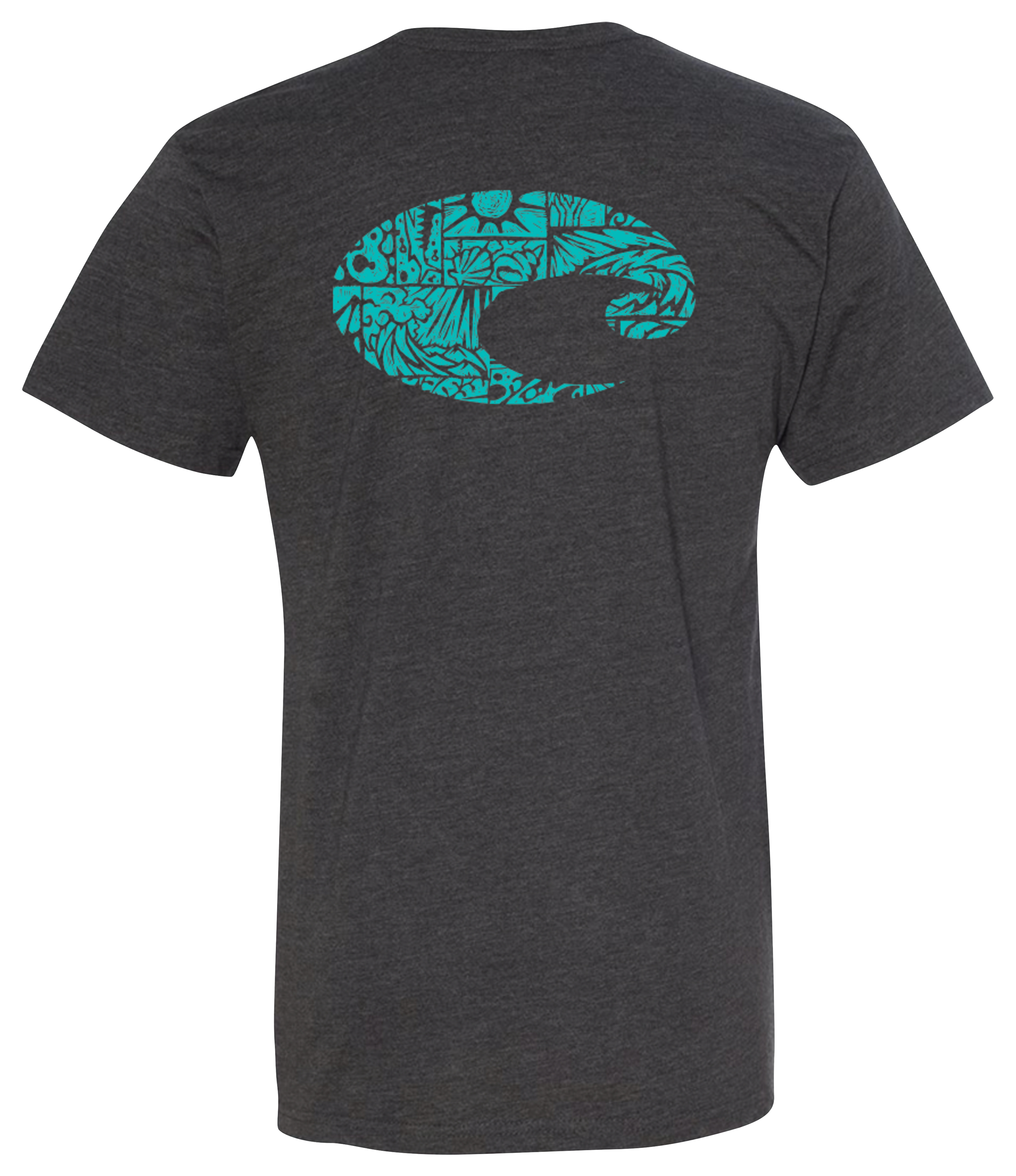Image of Costa Del Mar Tiki C Short-Sleeve T-Shirt for Men - Dark Heather - M