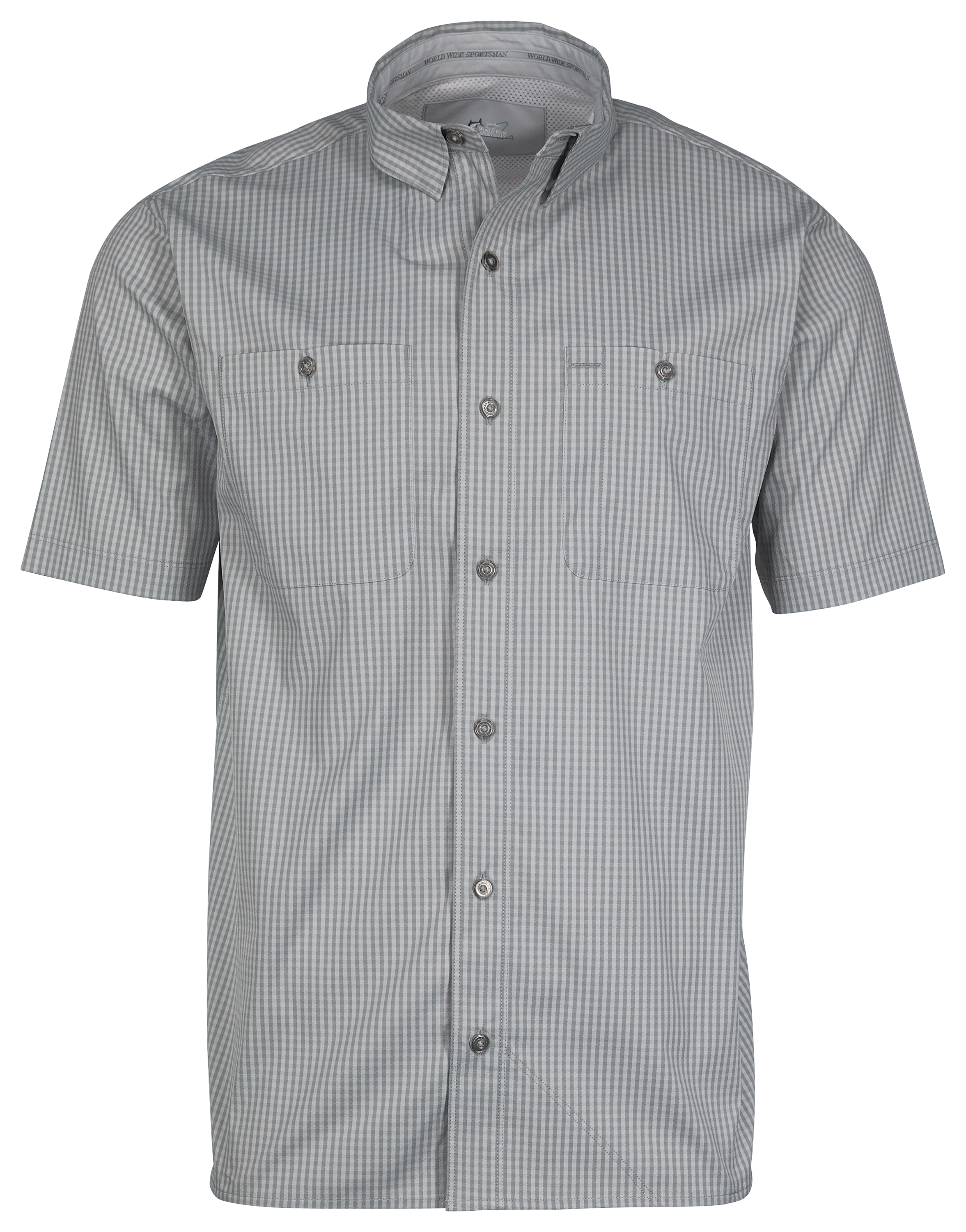 WORLD WIDE SPORTSMAN Ultimate Angler Plaid Short-Sleeve Shirt