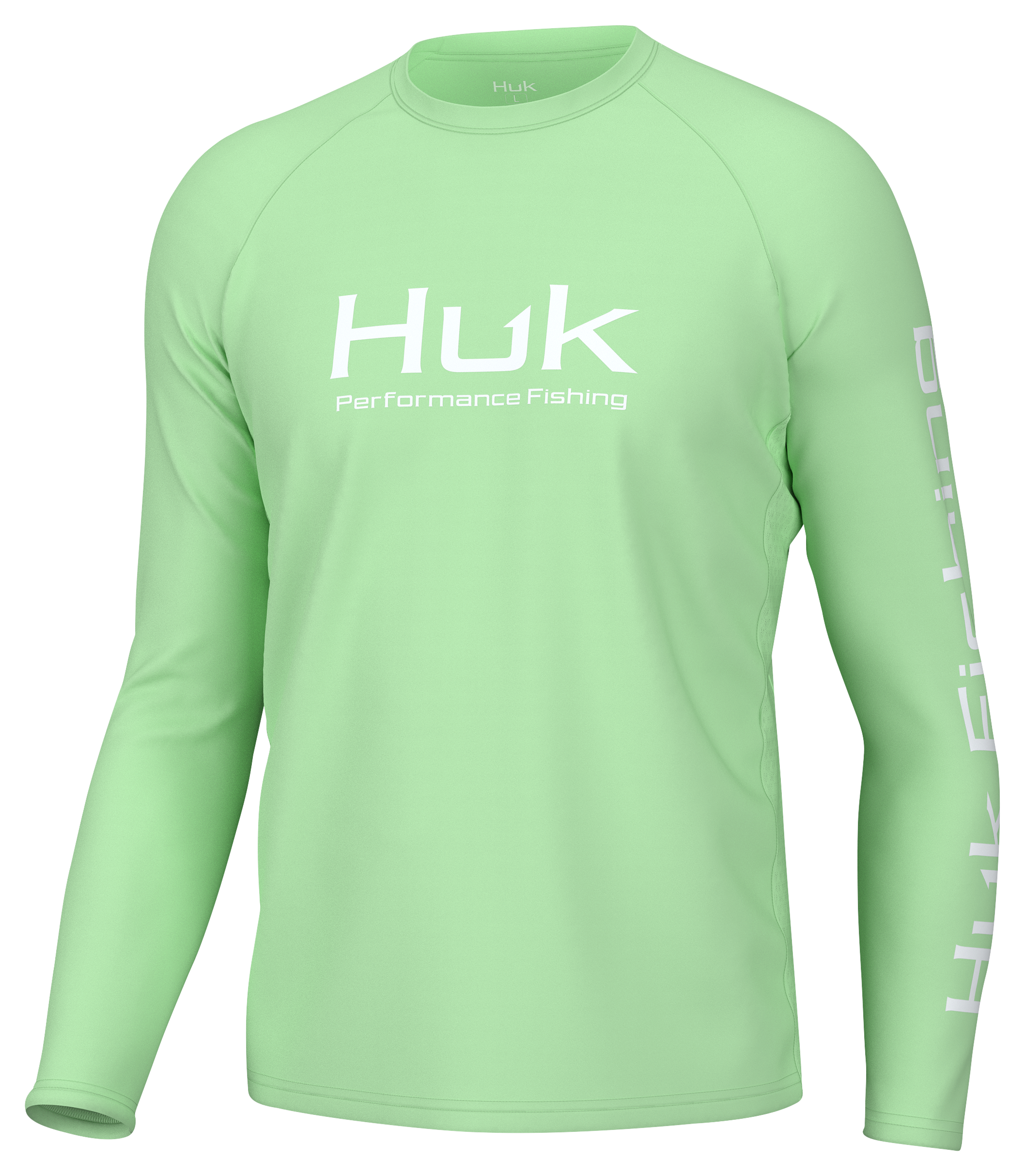 HUK Men's KC Pursuit Long Sleeve Sun Protecting Fishing Shirt,  Dorado-Seafoam, Medium 