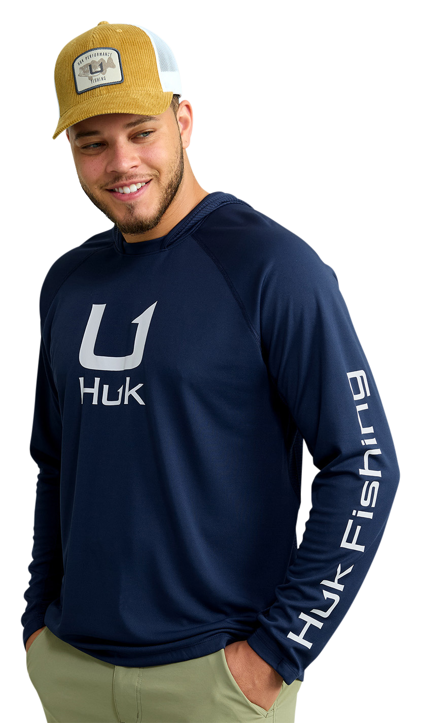 Image of Huk Icon Long-Sleeve Hoodie - Naval Academy