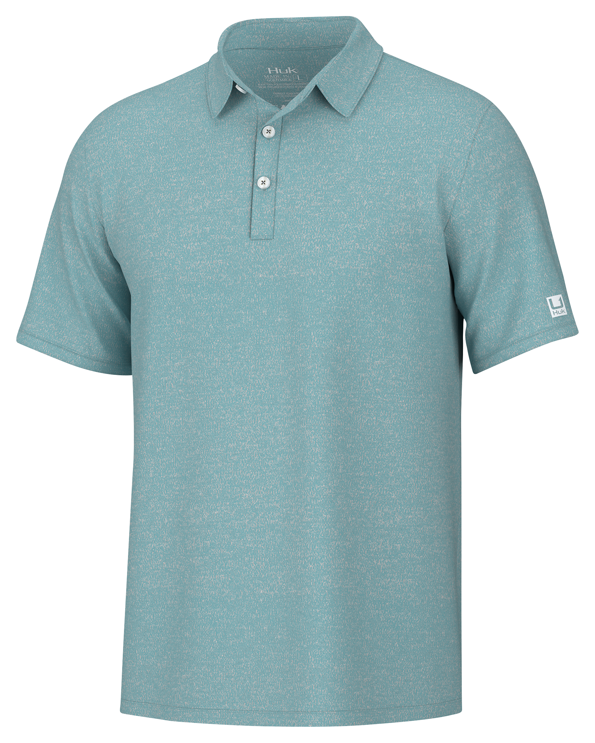 Huk Pursuit Heather Short-Sleeve Polo Shirt for Men                                                                             