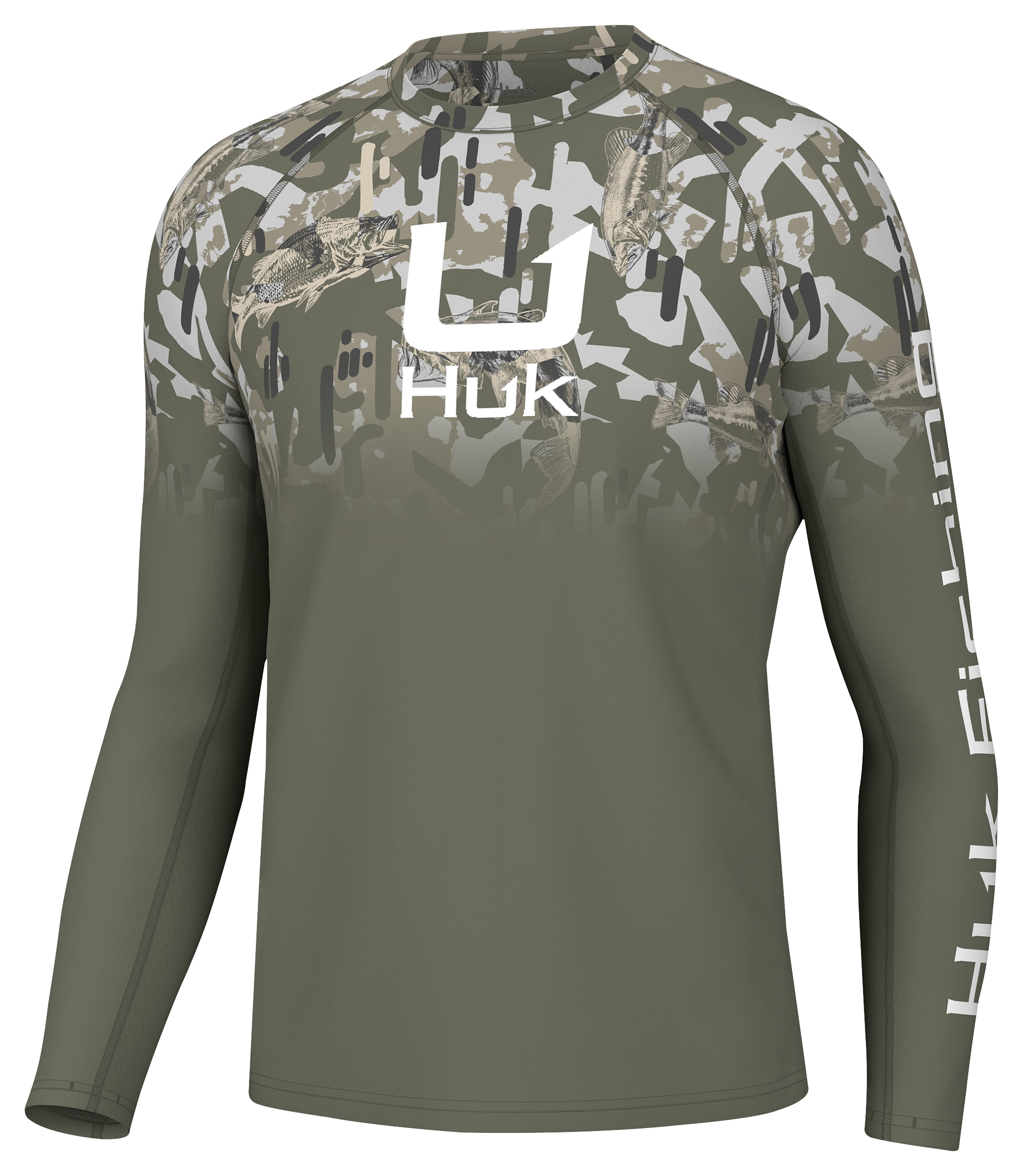 Men's Huk Long Sleeve KC Flag Fish Pursuit Shirt