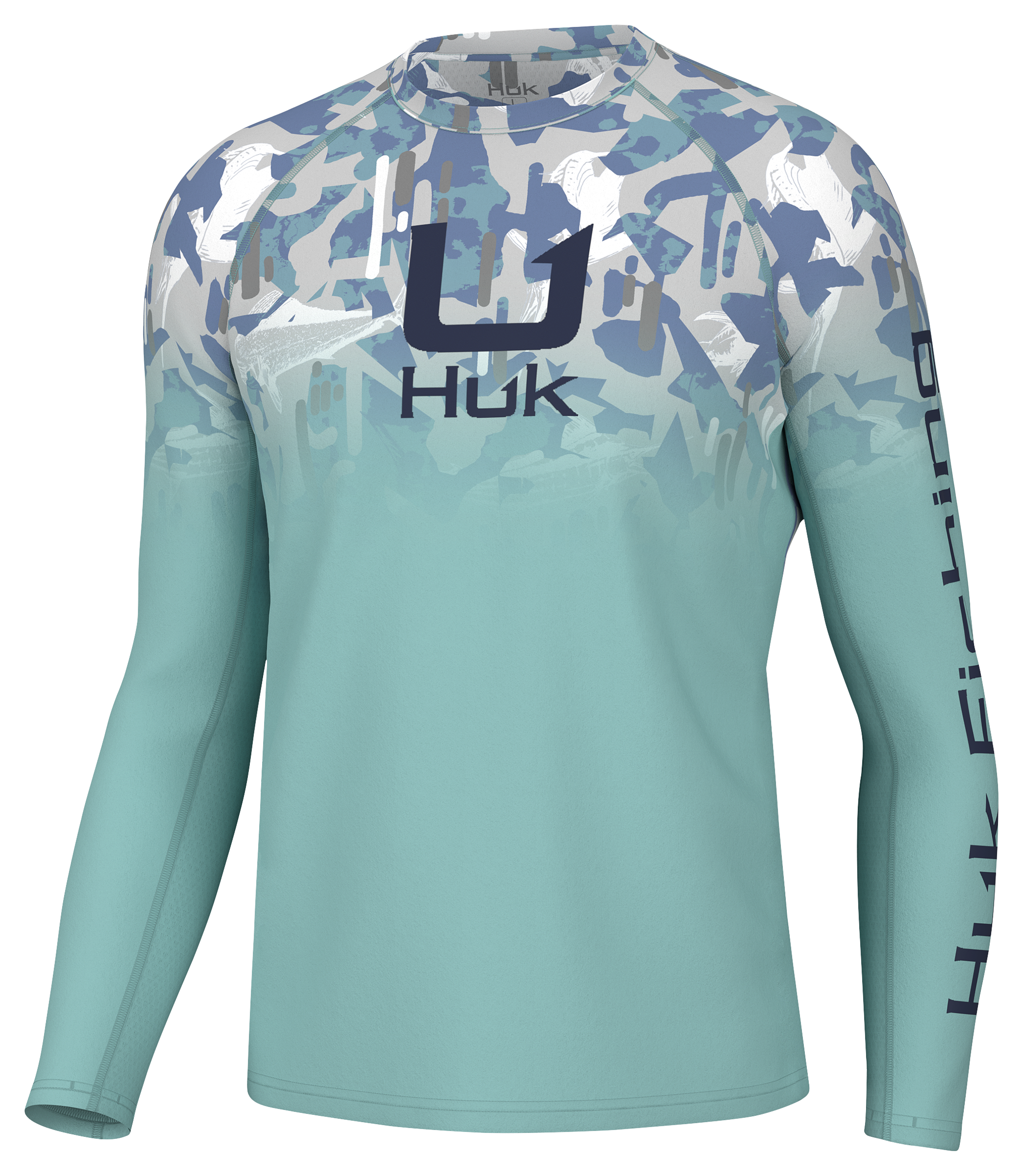 HUK KC Icon Apex Vert Fade Long-Sleeve Shirt for Men