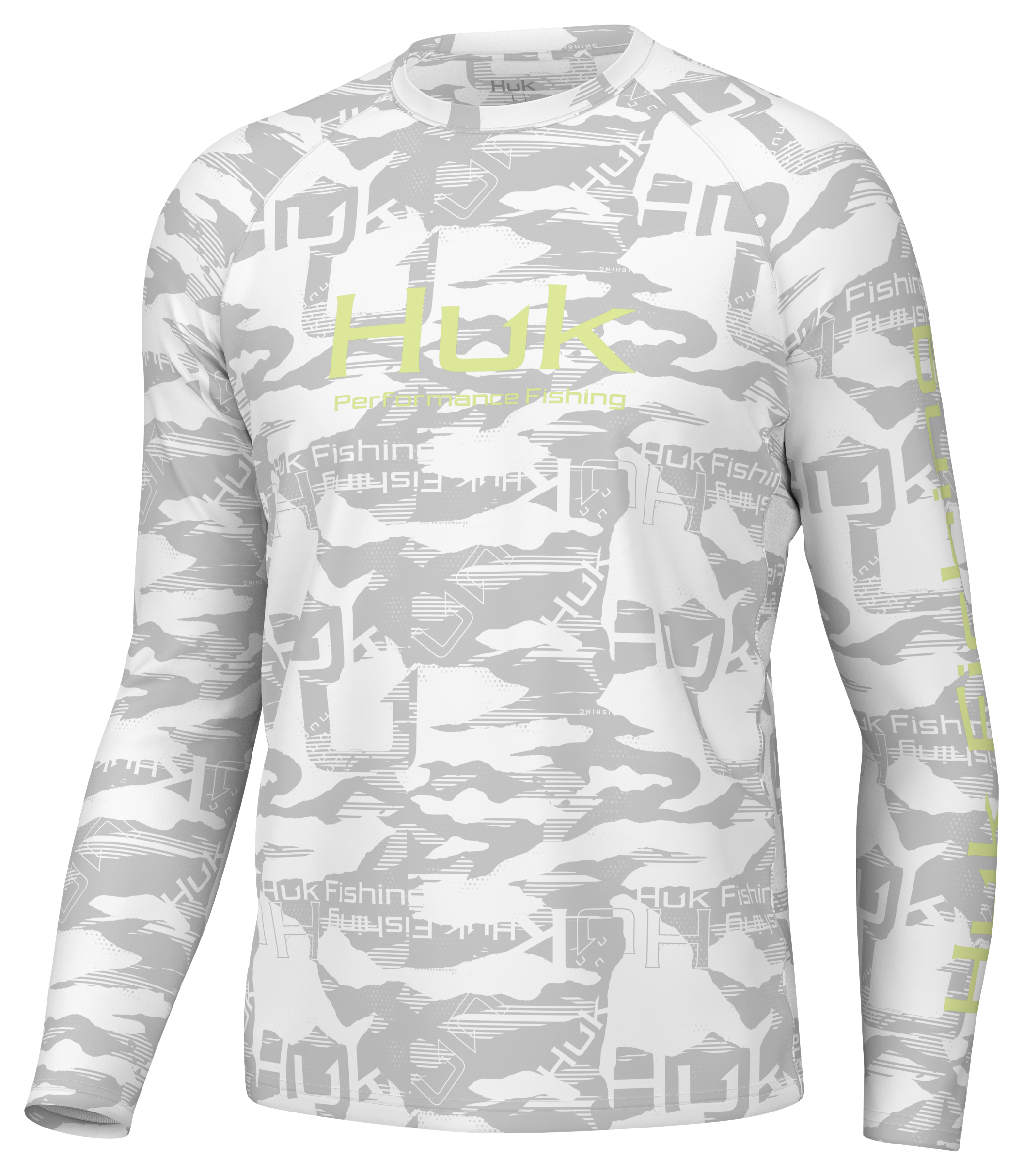 Huk Pursuit Crew Long Sleeve Shirt- Harbor Mist / L