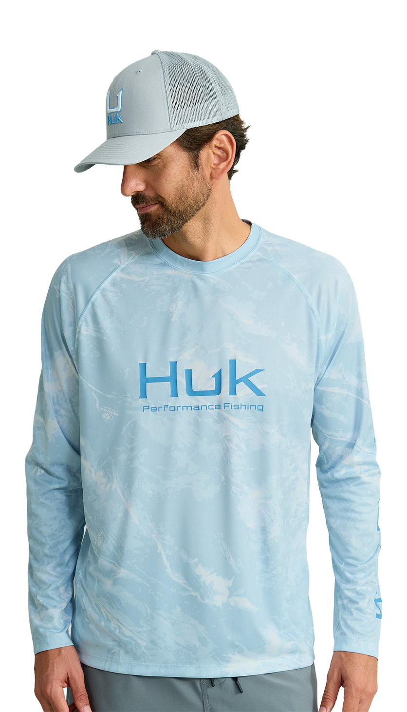 Image of Huk Pursuit Mossy Oak Long-Sleeve T-Shirt - Mossy Oak Stormwater Bonefish