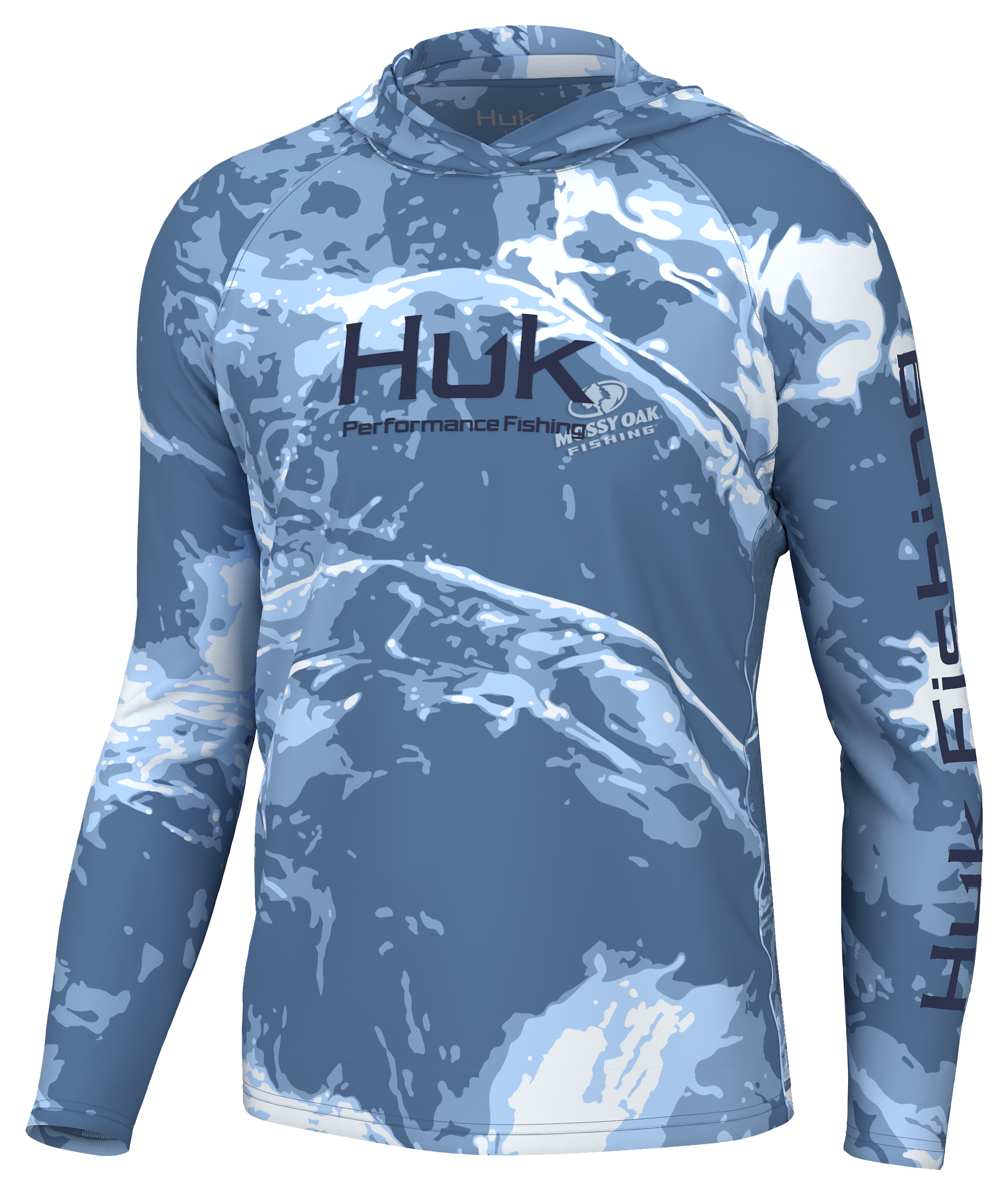 Image of Huk Pursuit Mossy Oak Hoodie - Mossy Oak Stormwater Spindrift