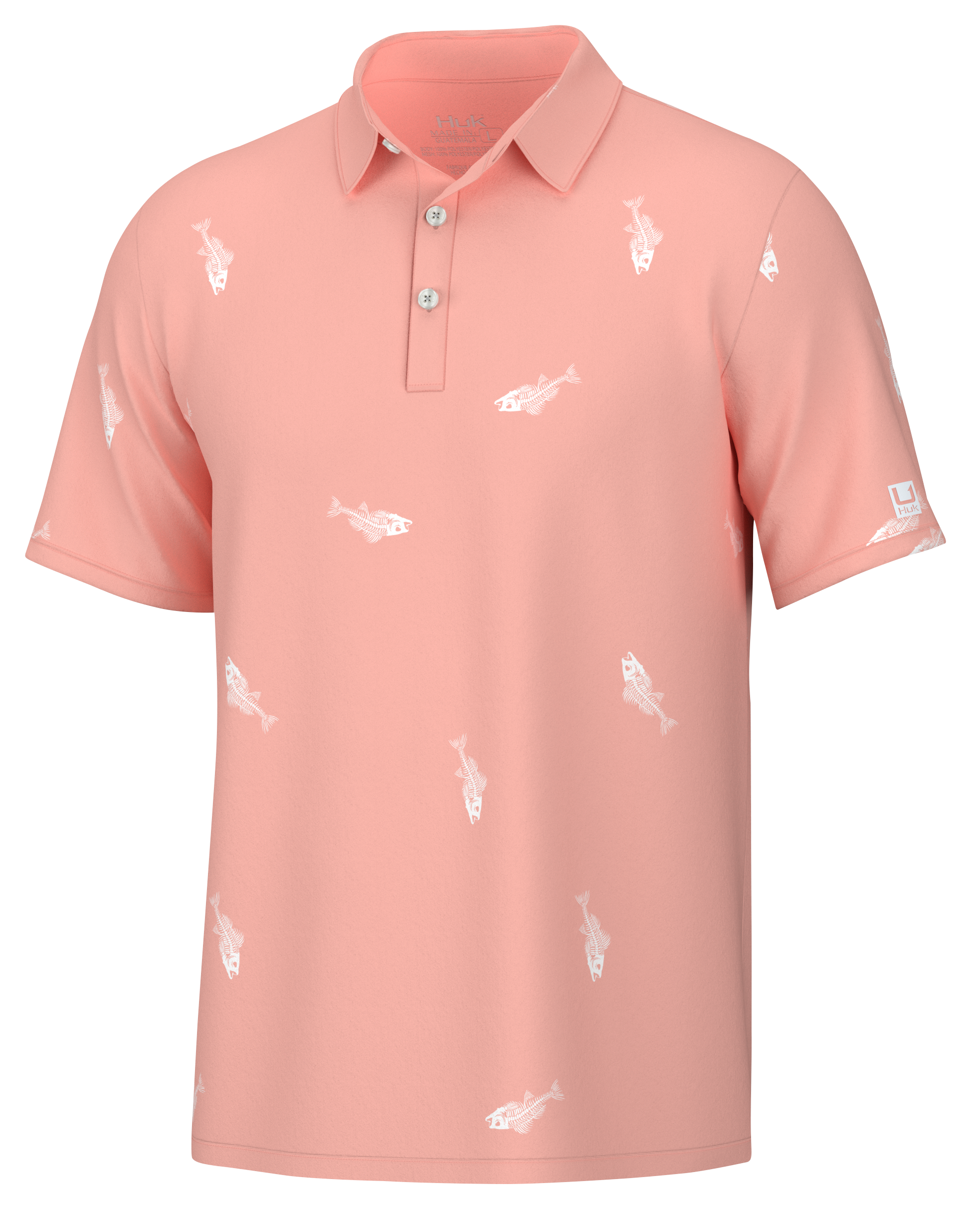 HUK Pursuit Fresh Bones Short-Sleeve Polo Shirt for Men