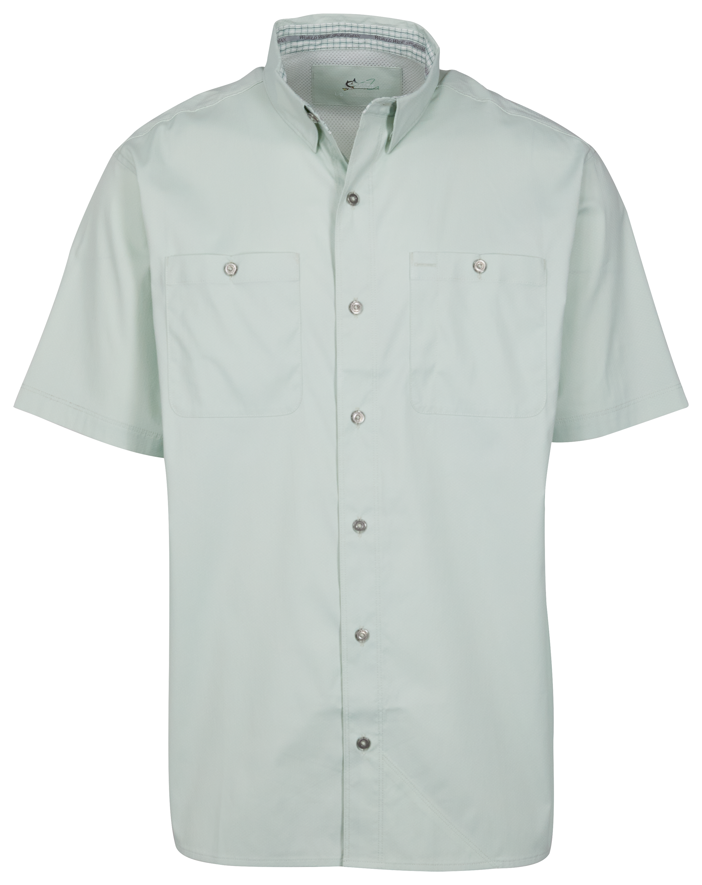 World Wide Sportsman Ultimate Angler Short-Sleeve Shirt for Men - Surf Spray - M