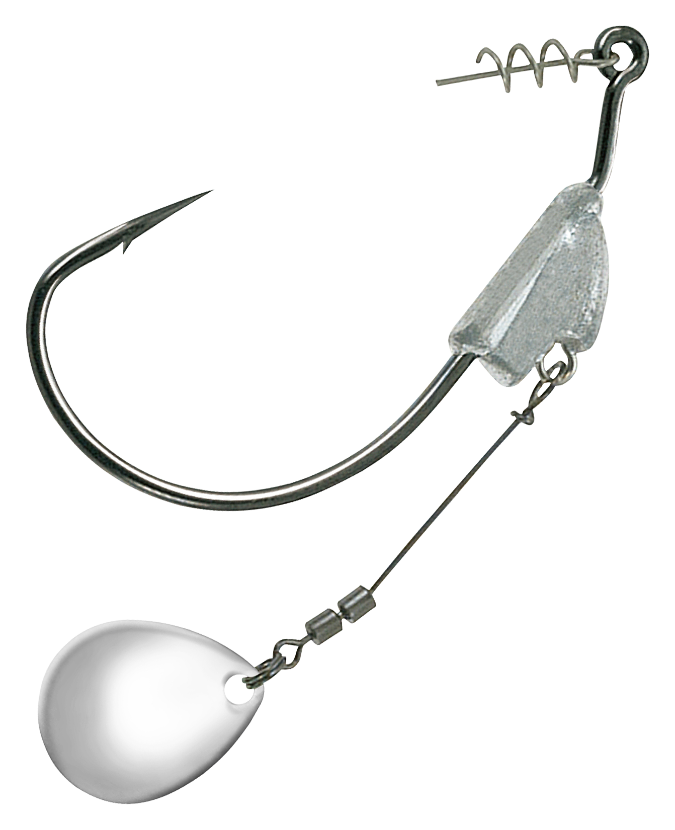 Image of Owner Flashy Swimmer with Colorado Blade - 3/0 - 3/16 oz. - Silver