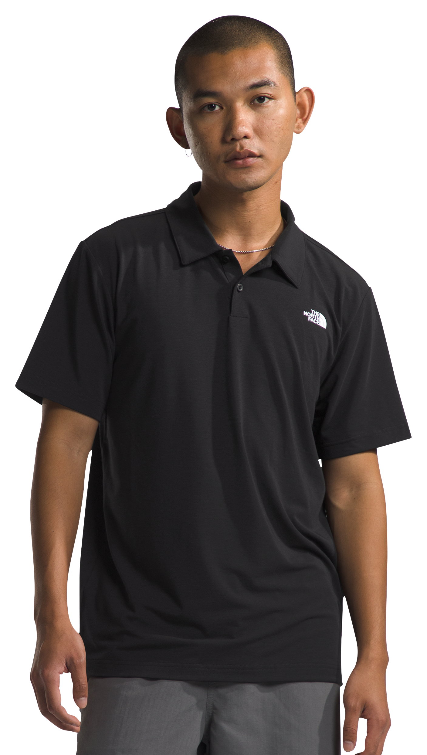 Image of The North Face Adventure Short-Sleeve Polo for Men - TNF Black - L