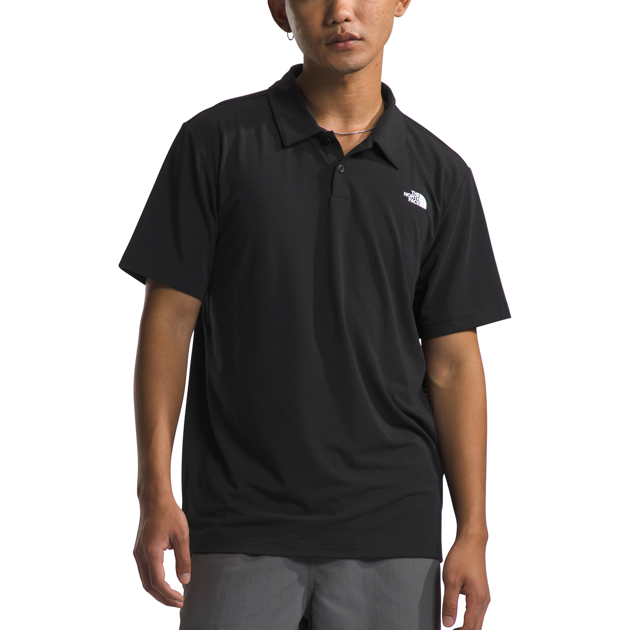 Image of The North Face Adventure Short-Sleeve Polo for Men - TNF Black - XL