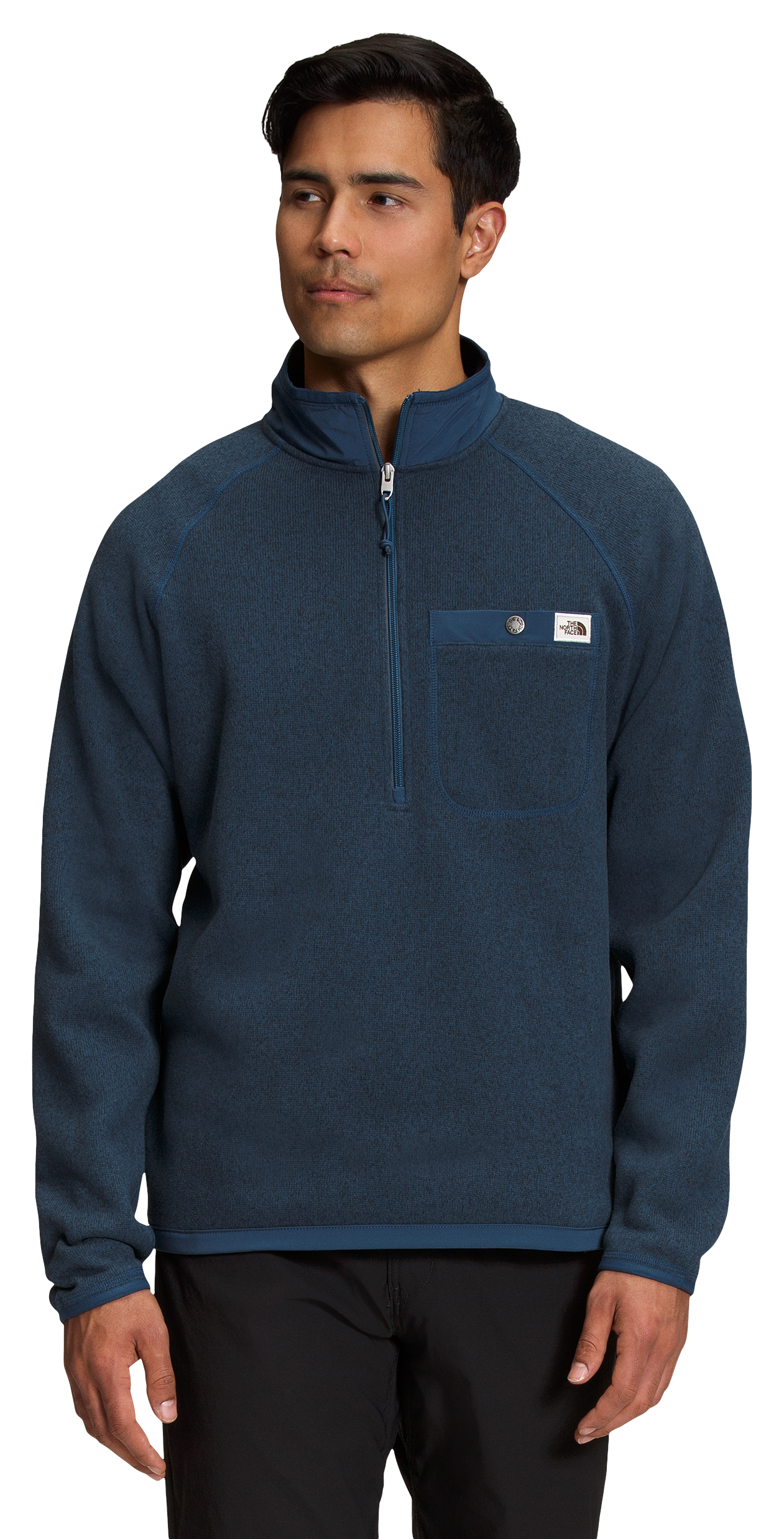The North Face Gordon Lyons Quarter-Zip Long-Sleeve Pullover for Men - Shady Blue Heather - L