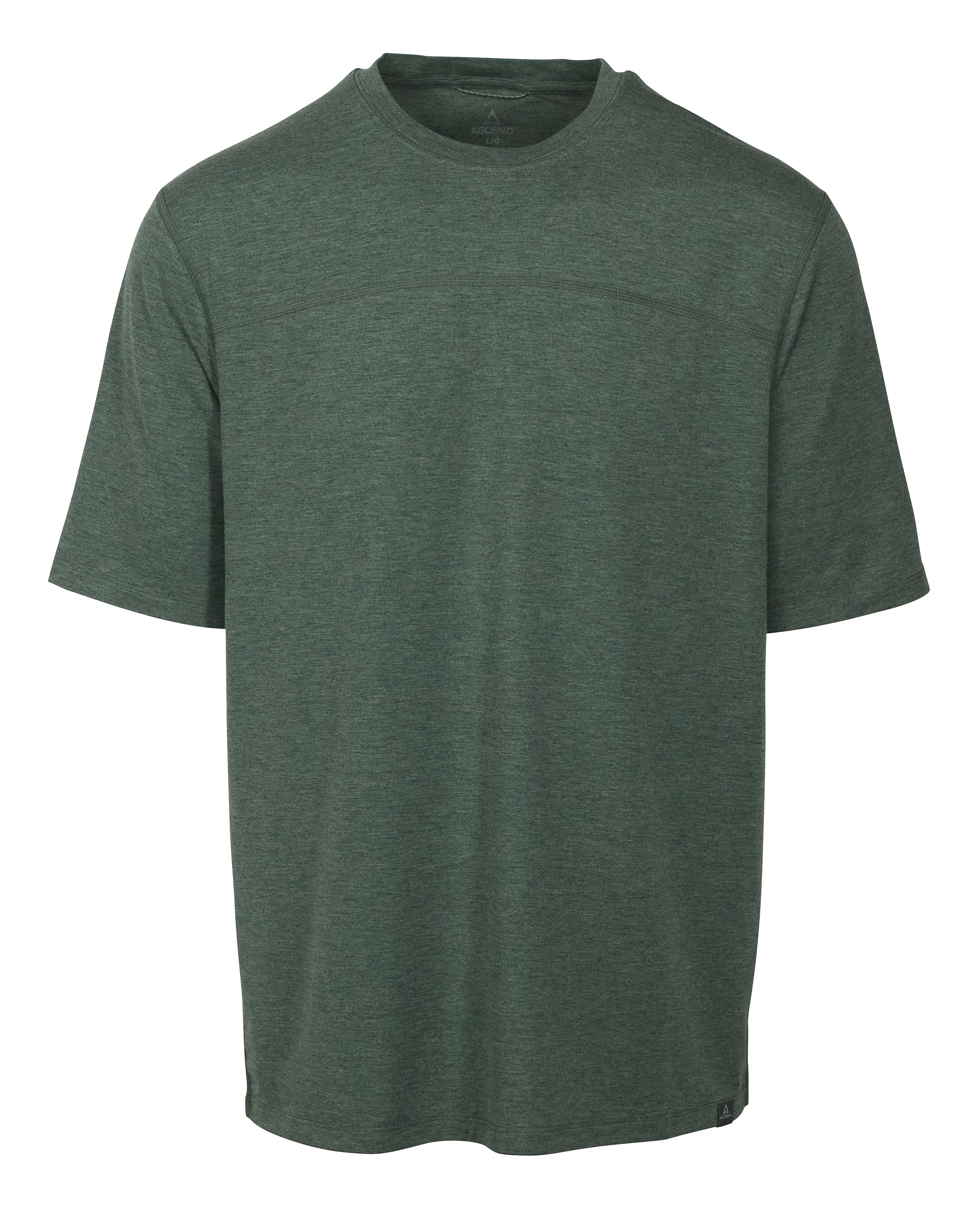 Image of Ascend Knit Short-Sleeve Crew - Dark Forest