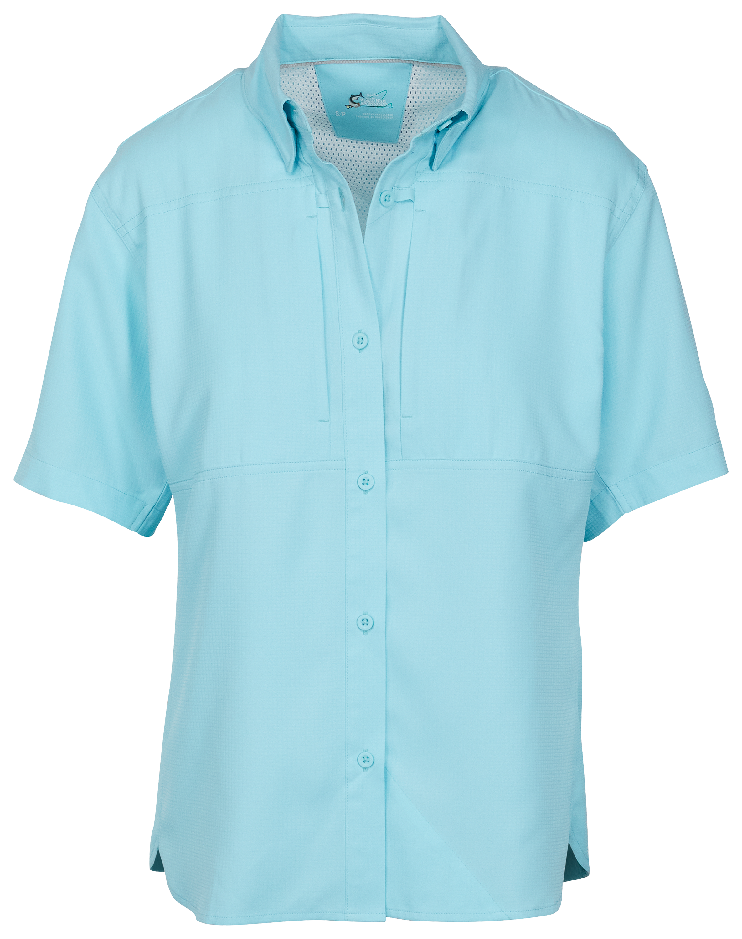 World Wide Sportsman Marina Short-Sleeve Shirt for Ladies - Angel Blue - S