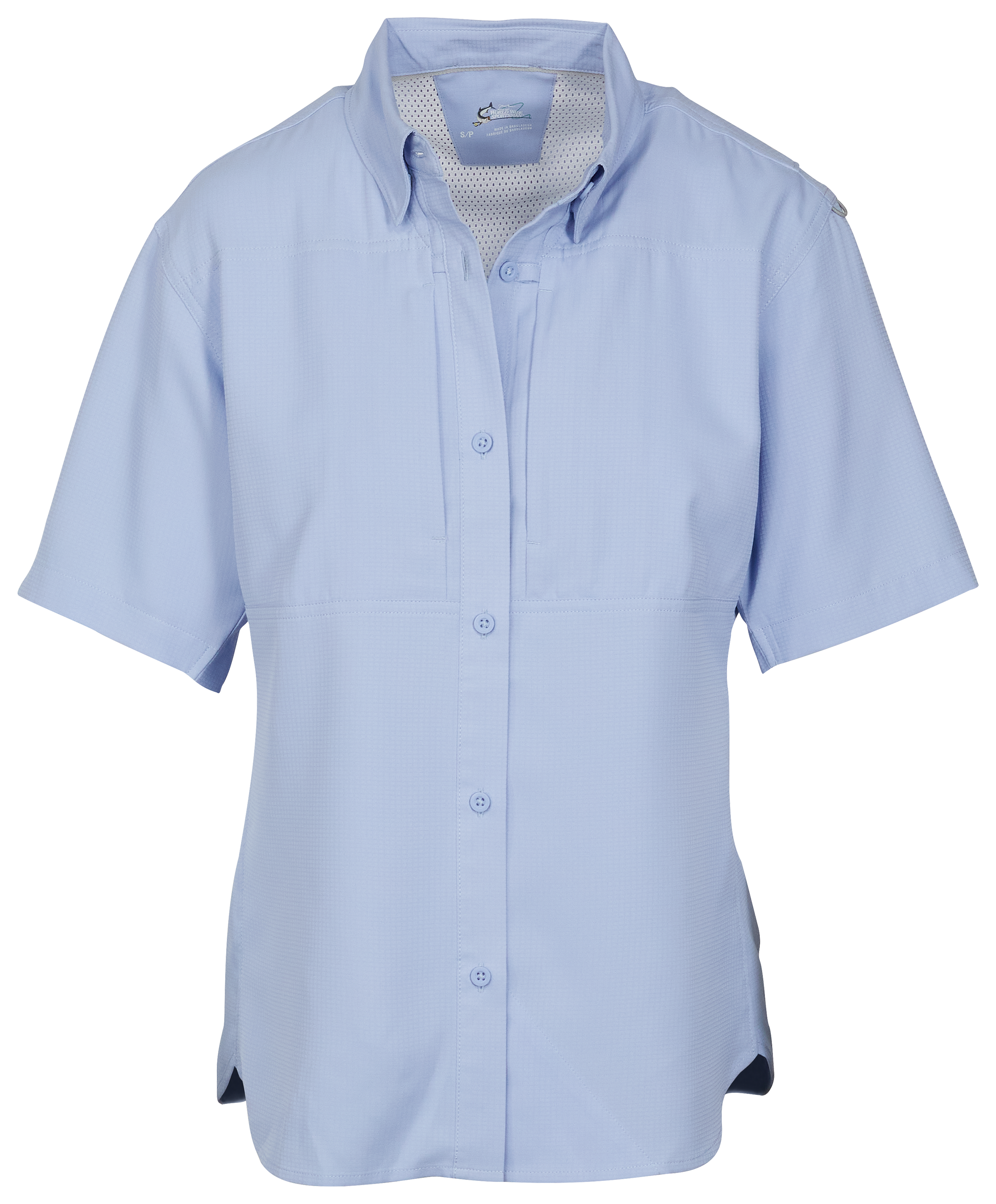 World Wide Sportsman Marina Short-Sleeve Shirt for Ladies - Periwinkle - S