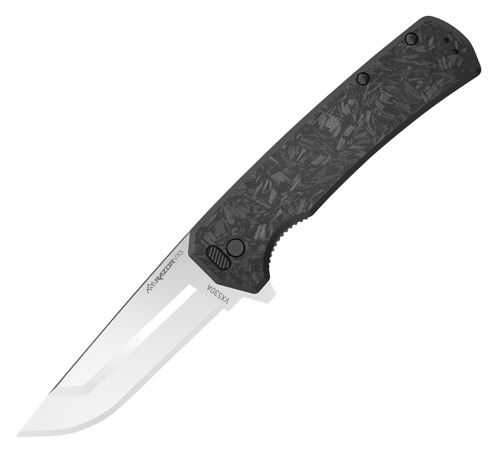 Image of Outdoor Edge Razor VX5A G-10 Reinforced Carbon Fiber Handle Folding Knife