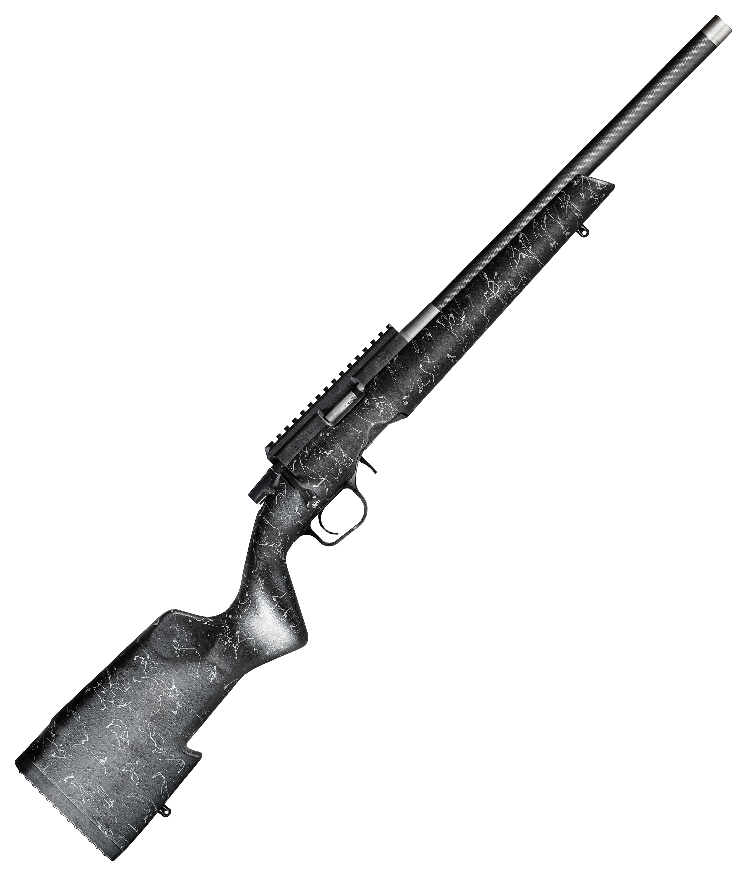Image of Christensen Arms Ranger Bolt-Action Rimfire Rifle - .22 Win Mag Rimfire - Black w/Gray Webbing - 9 + 1