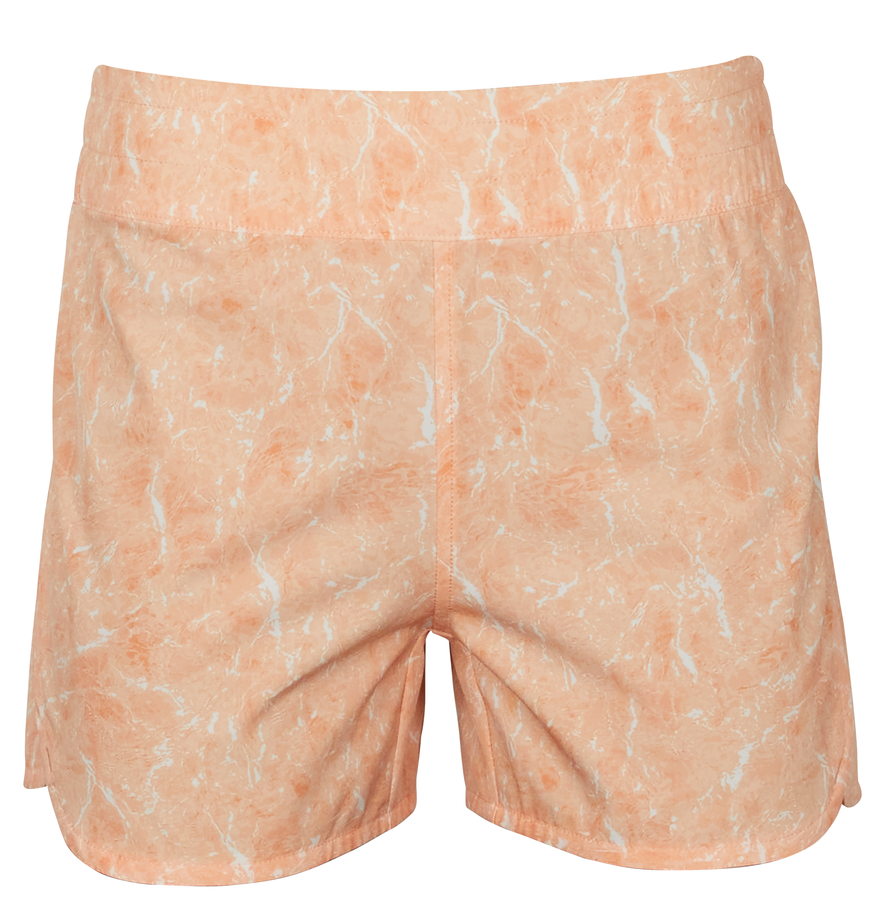 World Wide Sportsman Charter Pull-On Shorts for Ladies - Tropical Peach Water Camo - S