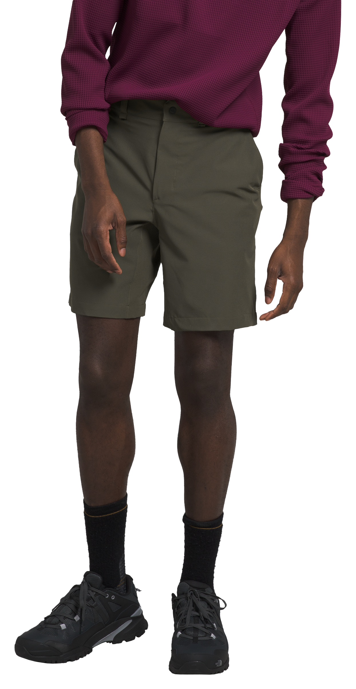 Image of The North Face Paramount Shorts for Men - New Taupe Green