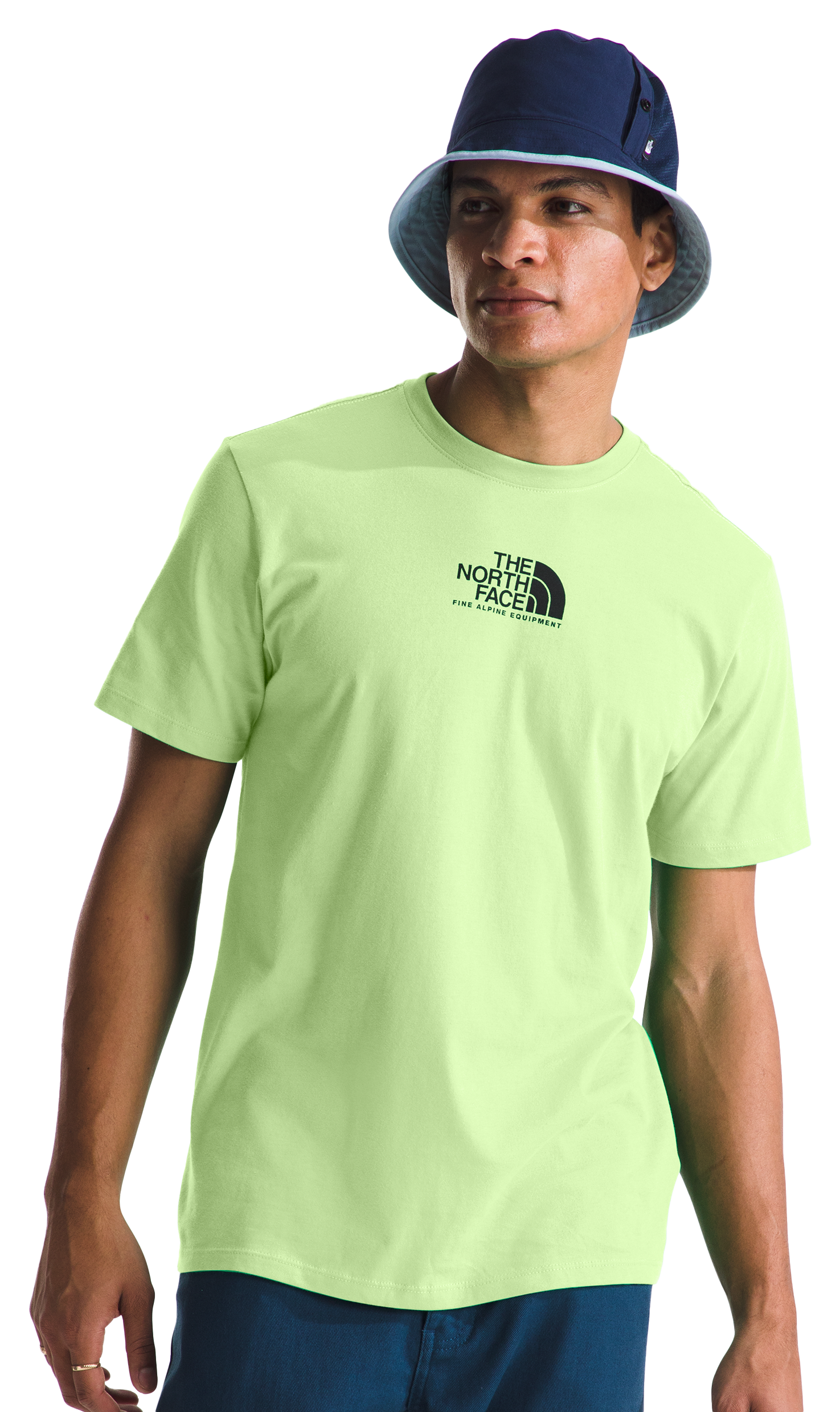 Image of The North Face Fine Alpine Short-Sleeve T-Shirt for Men - Astro Lime - M