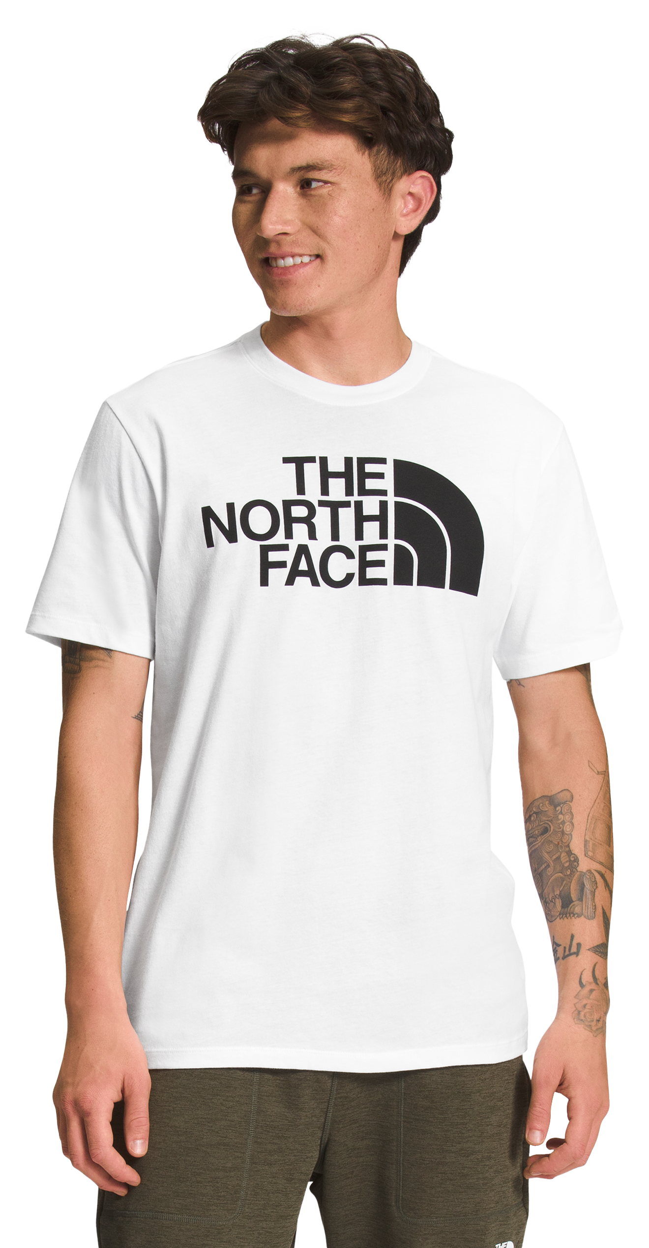 Image of The North Face Half Dome Short-Sleeve T-Shirt for Men - TNF White/TNF Black