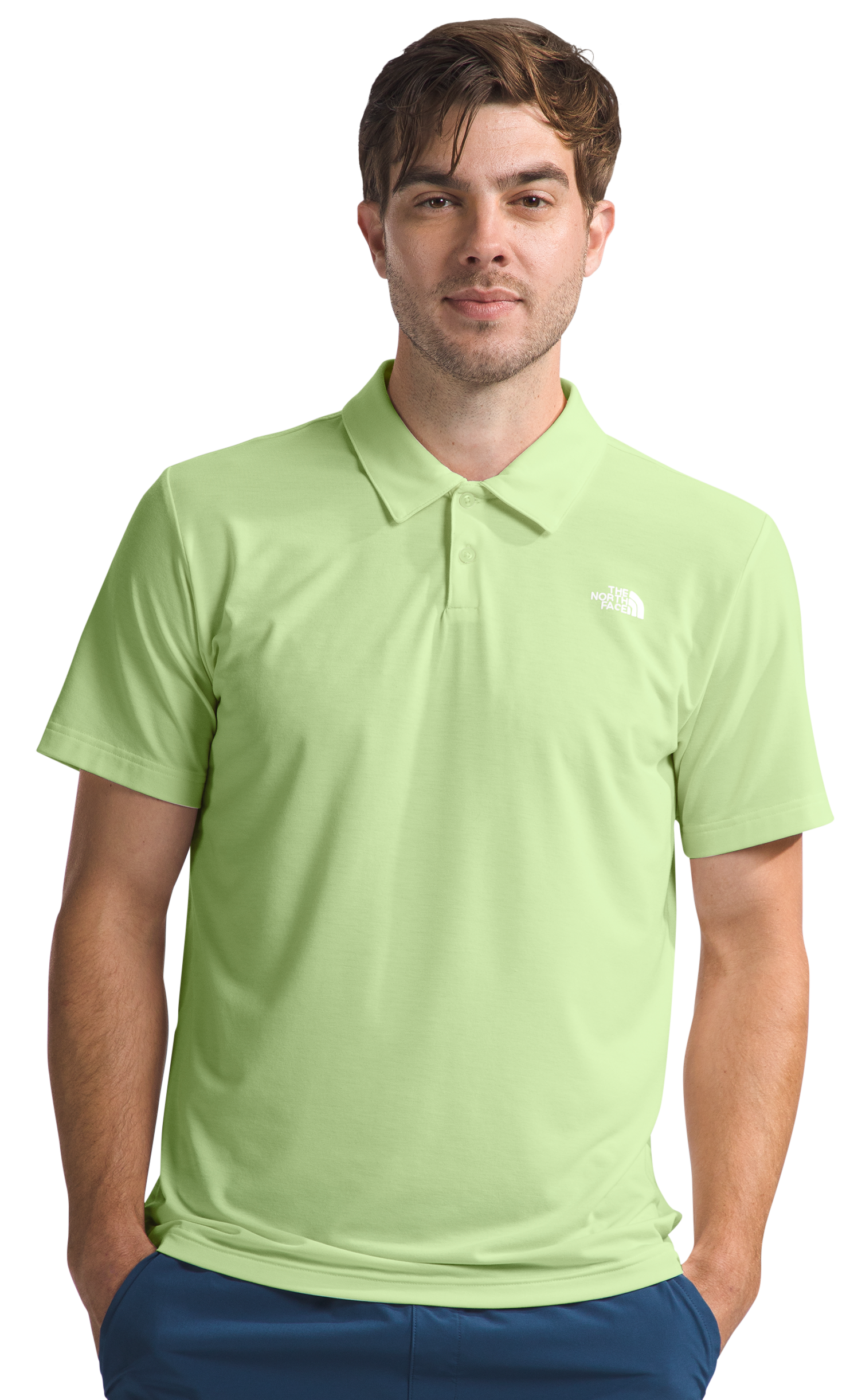 Image of The North Face Adventure Short-Sleeve Polo for Men - Astro Lime - S