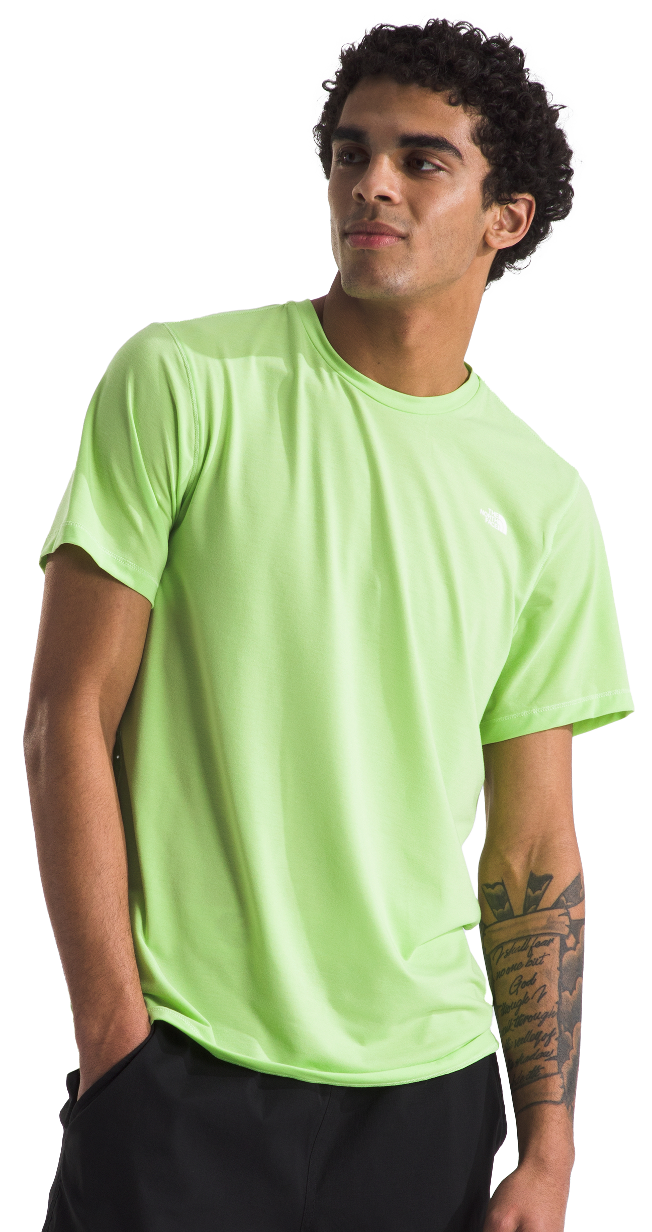 Image of The North Face Adventure Short-Sleeve T-Shirt for Men - Astro Lime - M