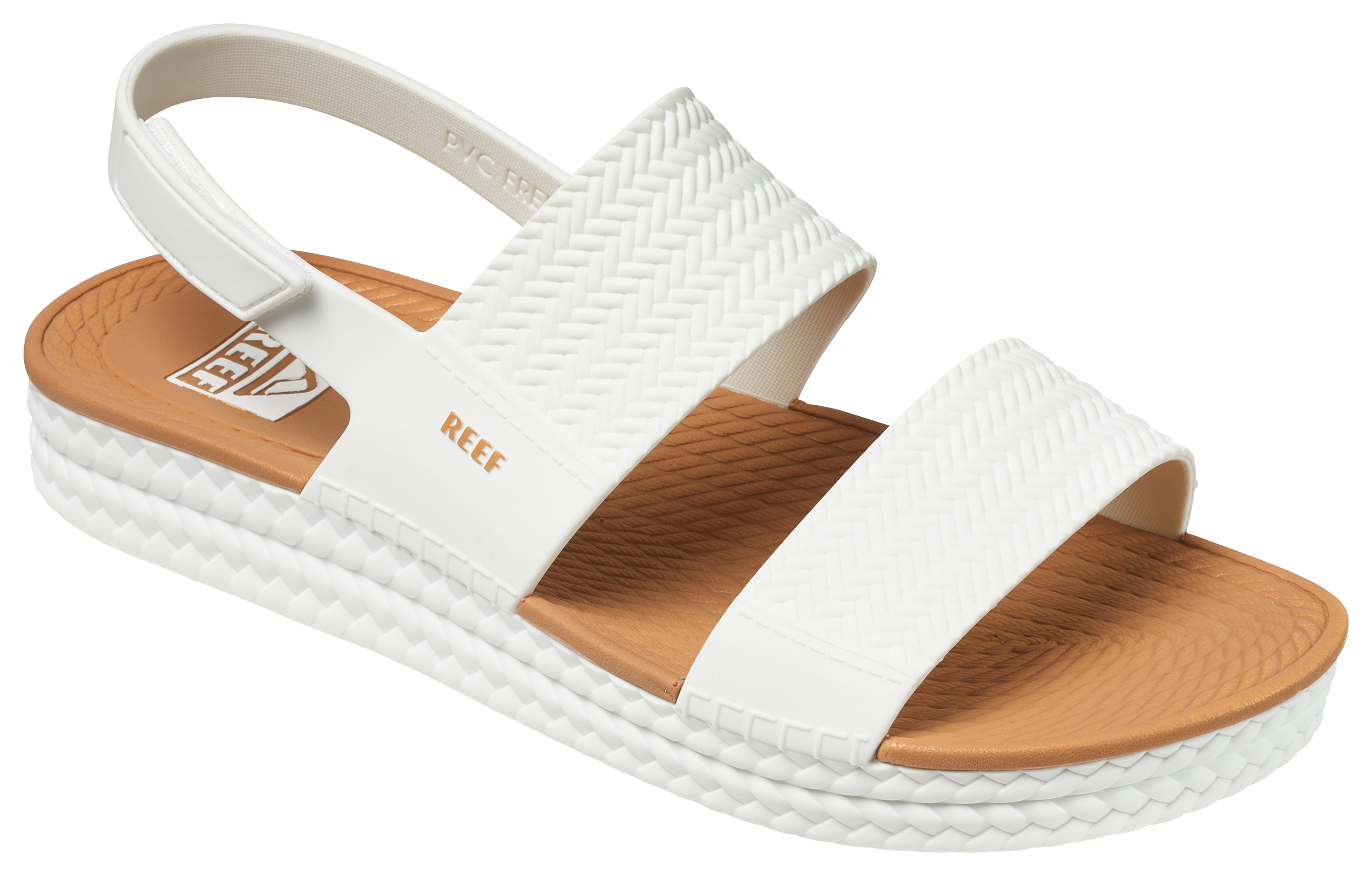 Image of Reef Water Vista Sandals for Women - White/Tan