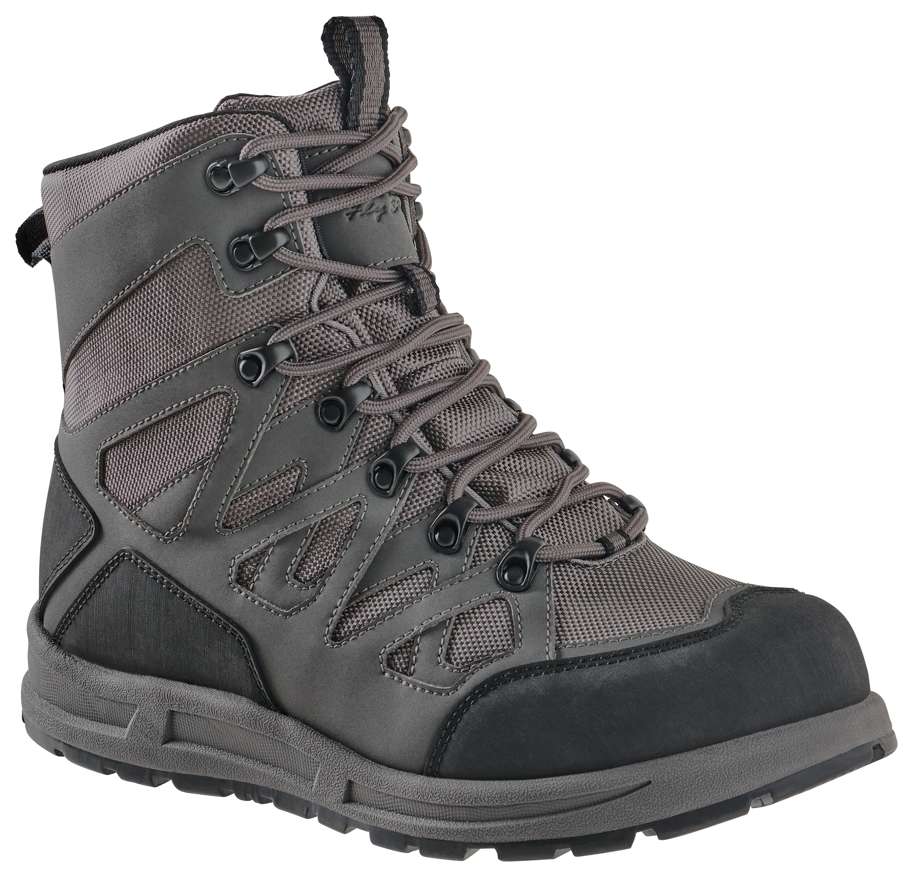Image of White River Fly Shop Prestige Rubber Lug Sole Wading Boots for Men - Cool Grey - 13M