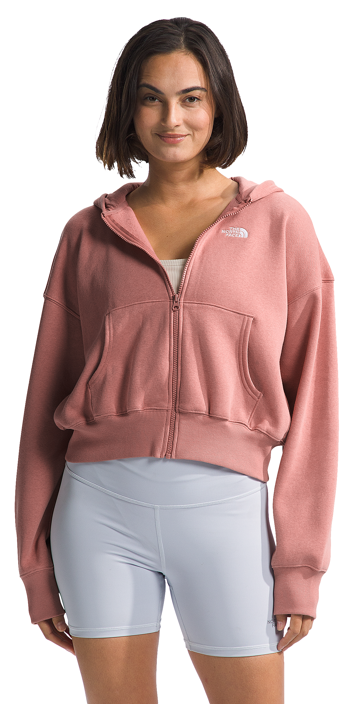 Image of The North Face Evolution Full-Zip Long-Sleeve Hoodie for Ladies - Light Mahogany - XL