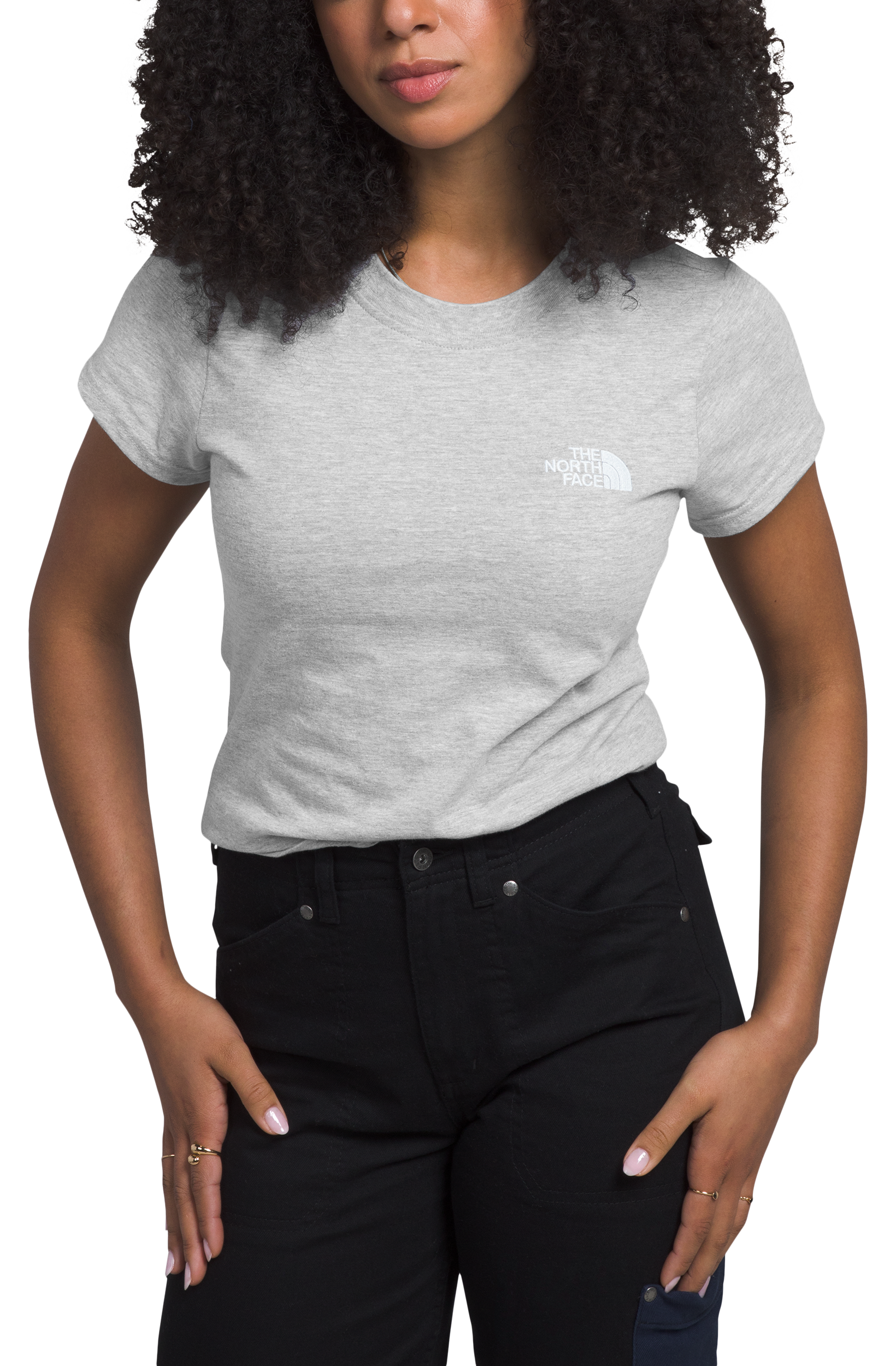 Image of The North Face Evolution Cutie Short-Sleeve T-Shirt for Ladies - TNF Light Grey Heather - S