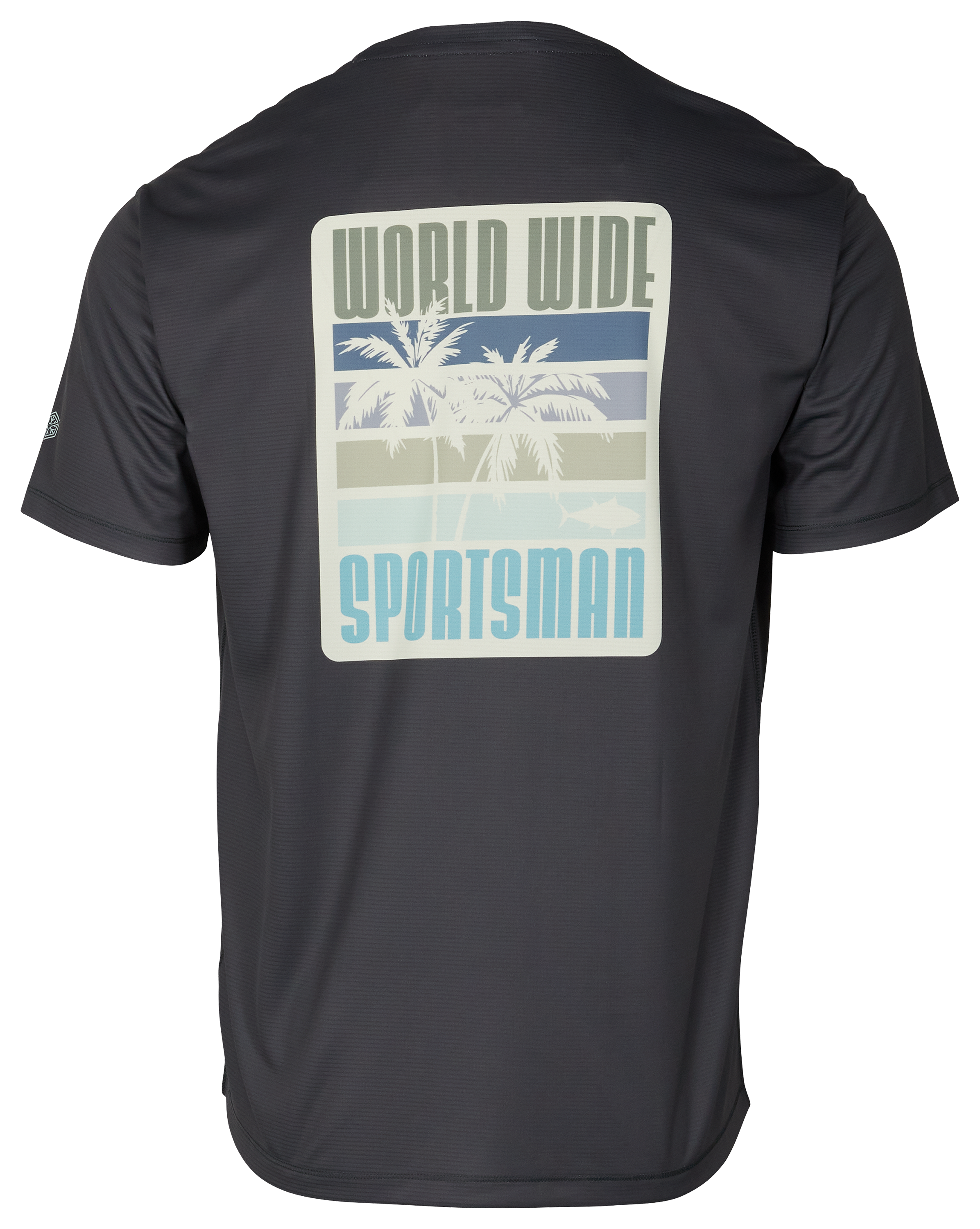 WORLD WIDE SPORTSMAN 3D Cool Sublimated Palm Graphic Short-Sleeve Casting Shirt for Men