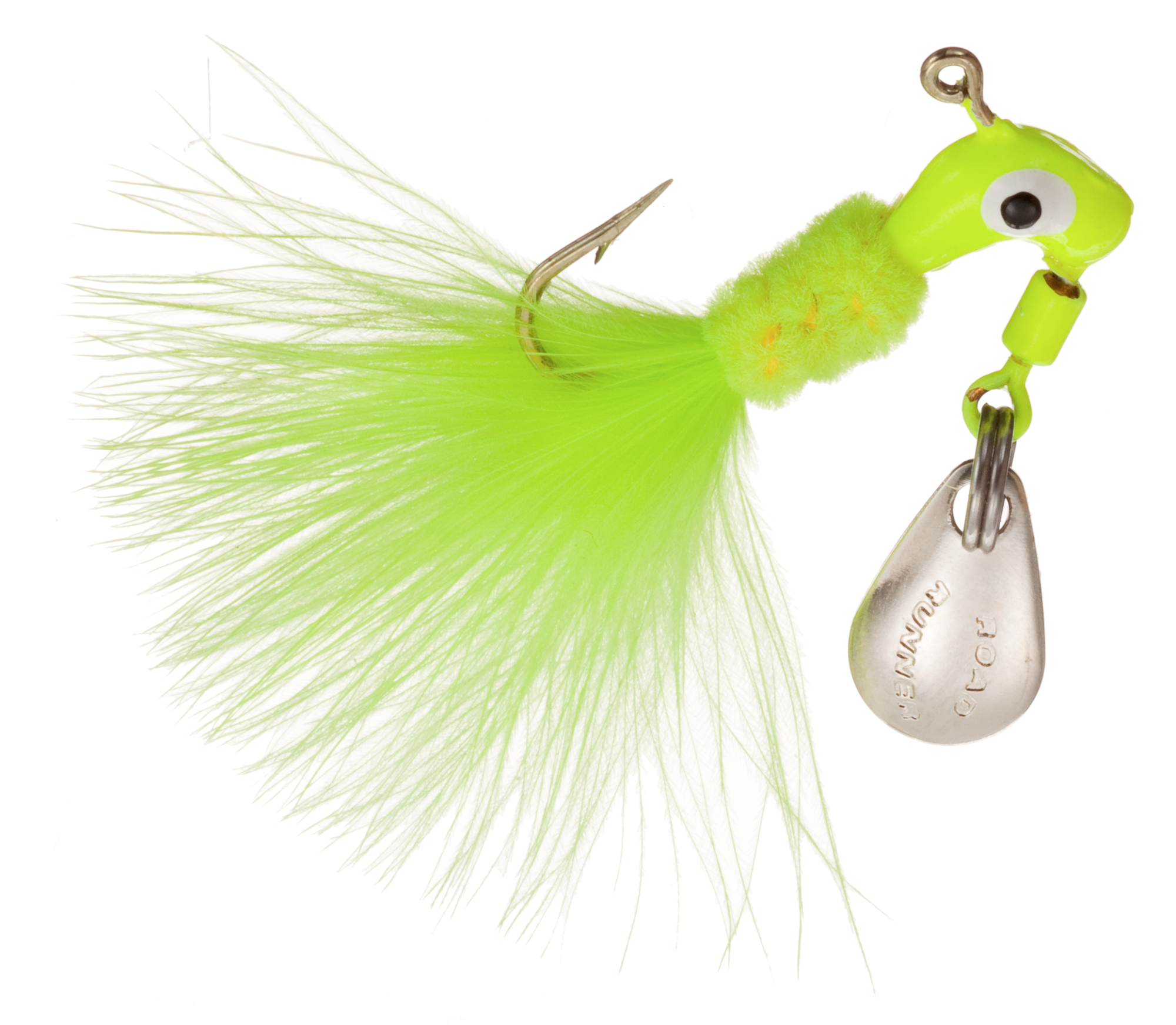 Image of Road Runner Original Marabou Jig 2-Pack - Chartreuse - 1/8 oz.