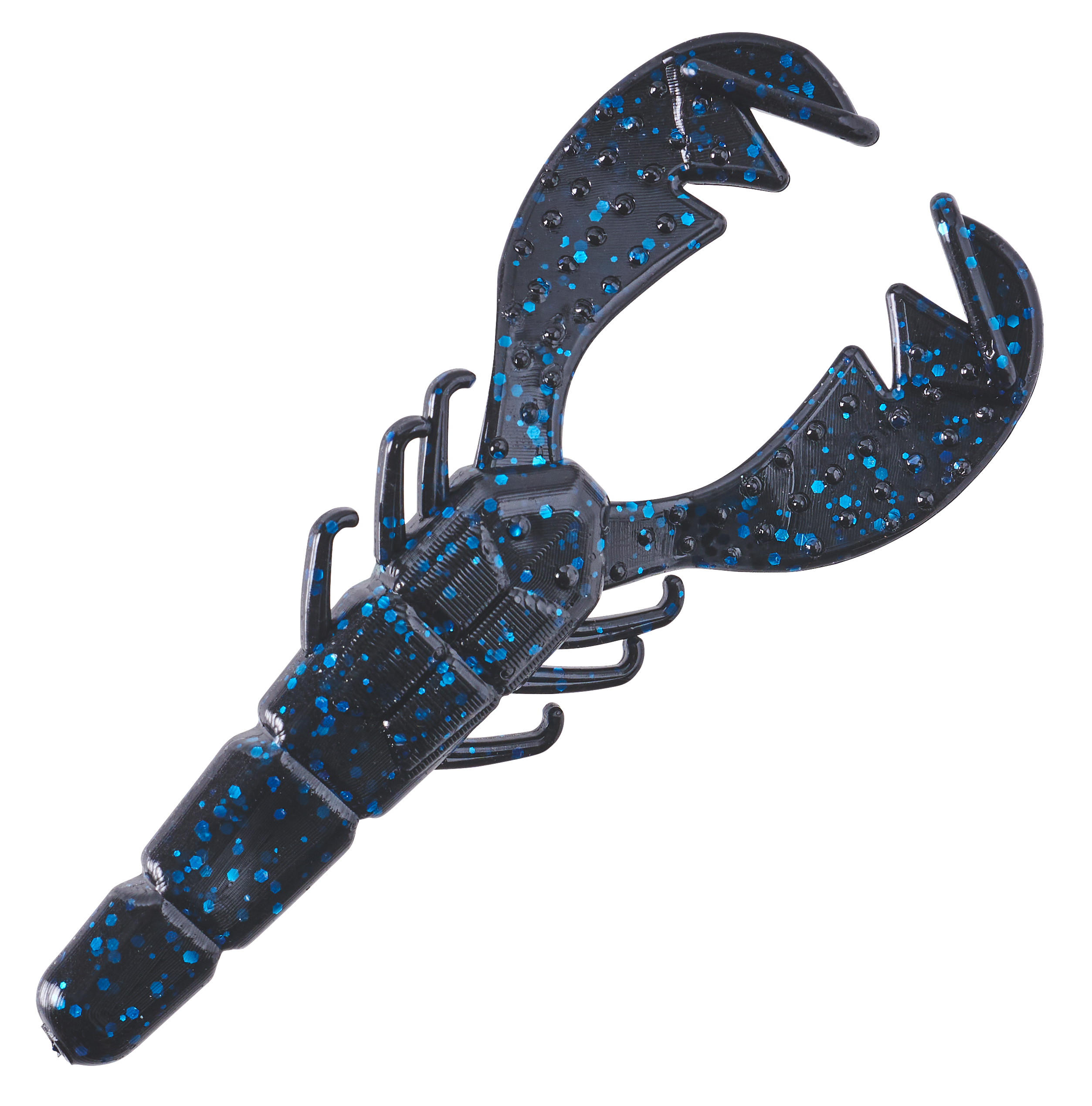 Bass Pro Shops XPS Crawdigy Craw - Black/Blue Flake