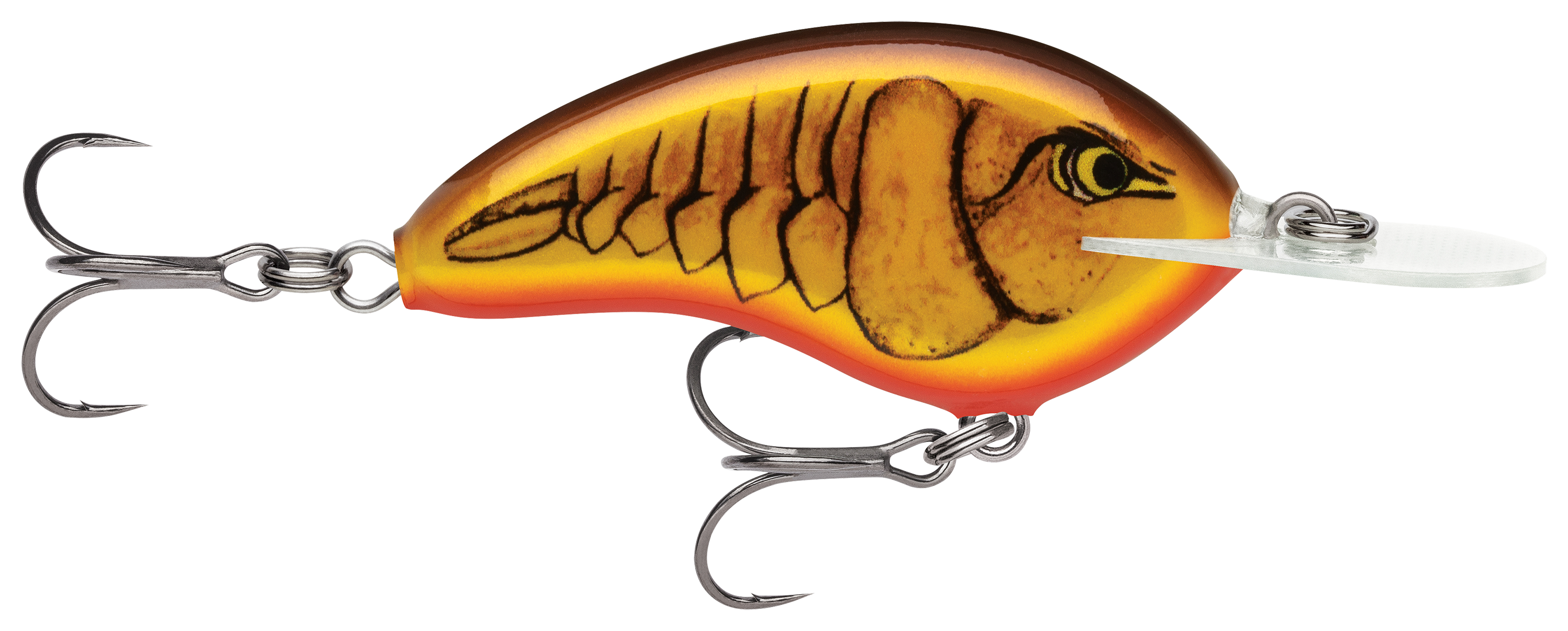 Image of Rapala Ott's Garage Series Deep Tiny Crankbait - Dark Brown Crawdad