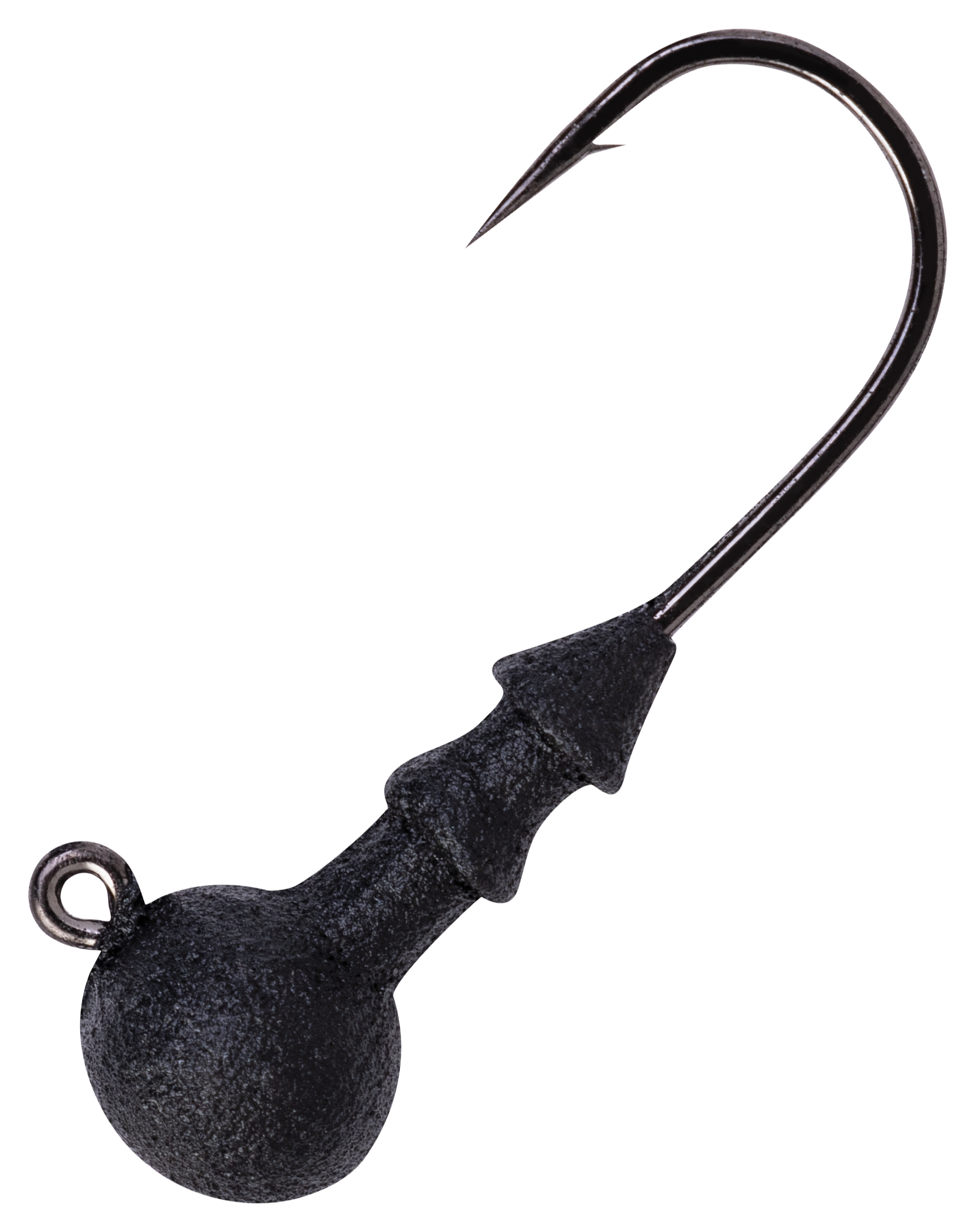 Image of Great Lakes Finesse Stealth Ball Jighead - Matte Black - 1/16 oz.