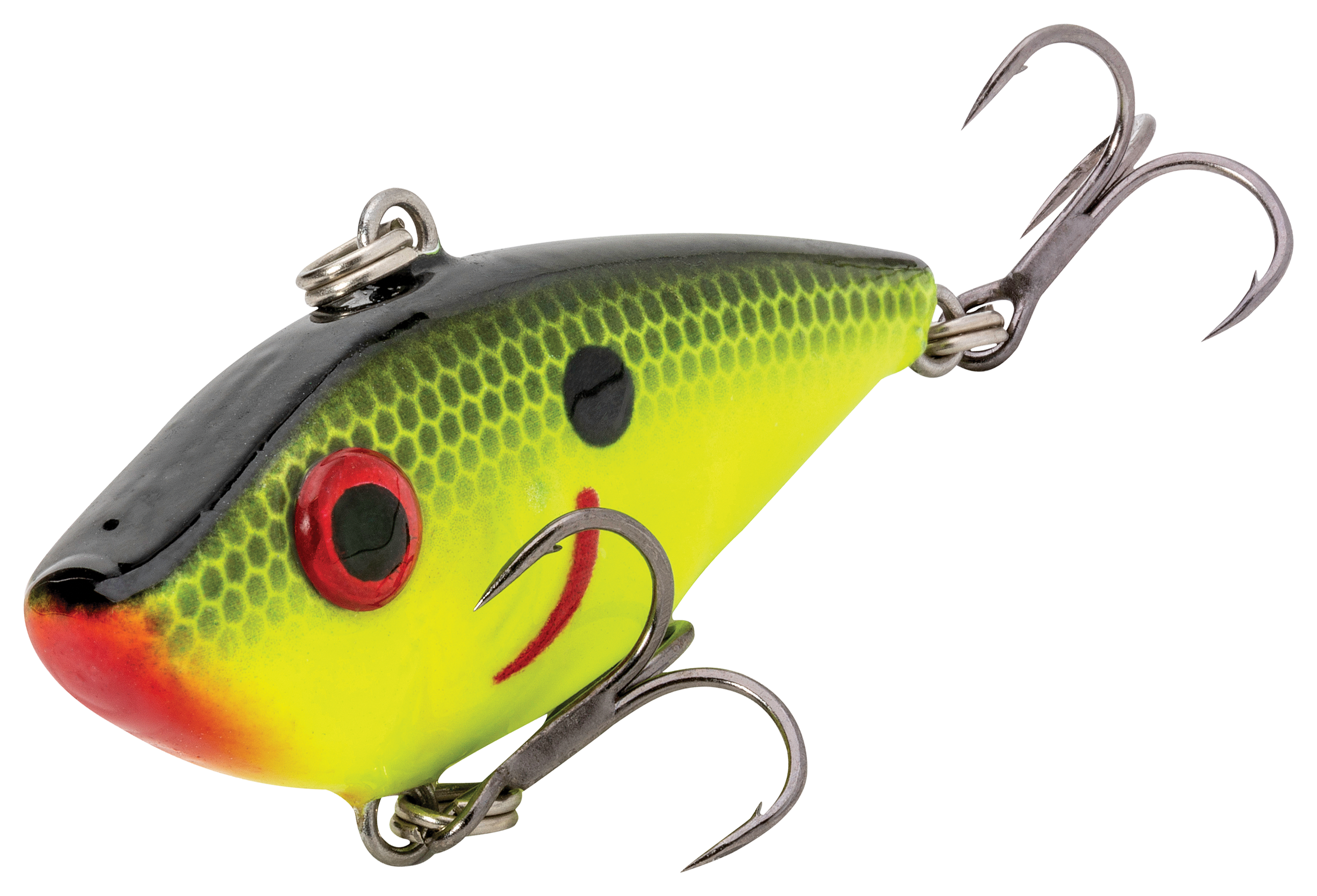 Image of Strike King Bitsy Shad - Chartreuse/Black Back - 1-3/4'' - 1/8 oz.