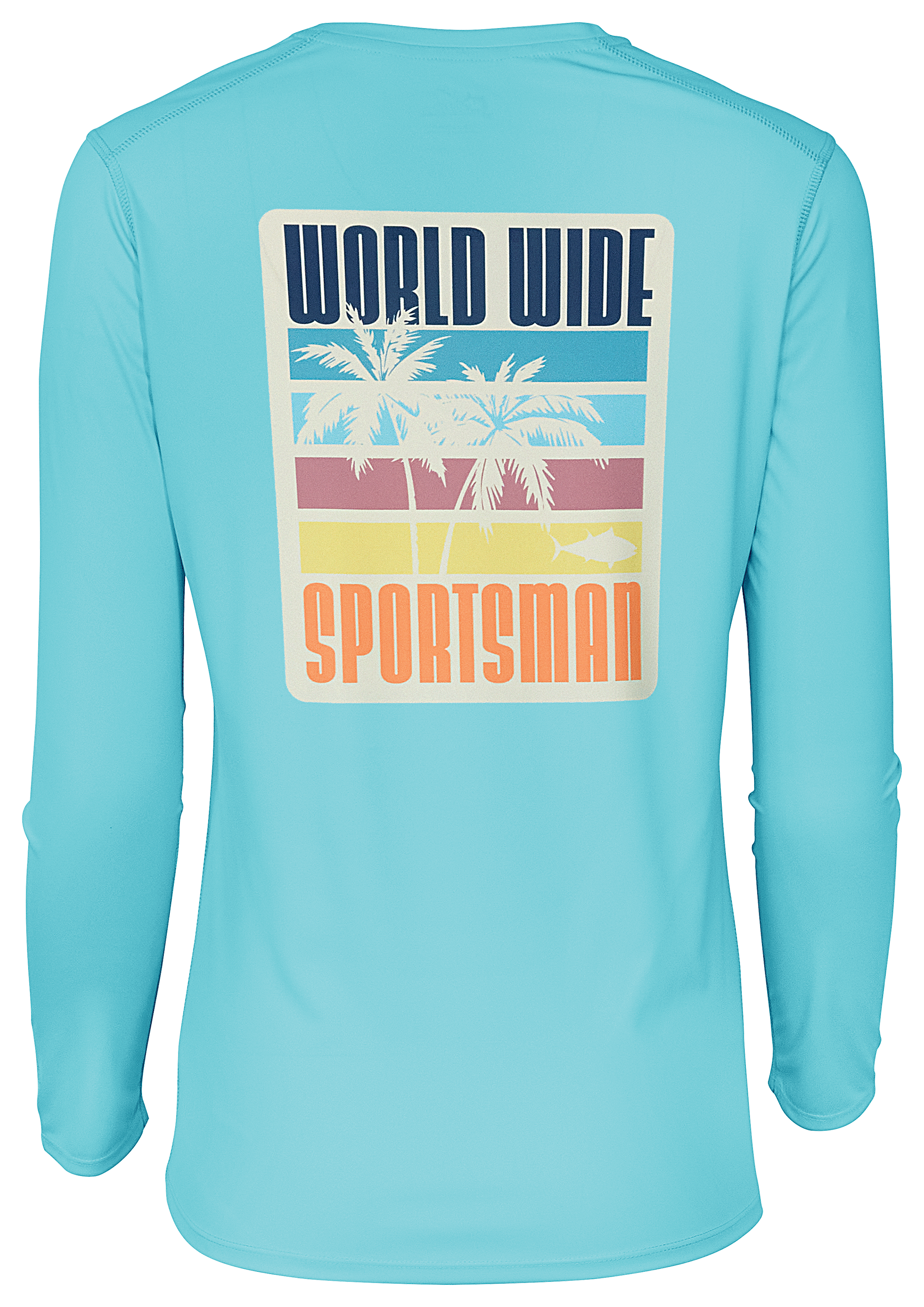 WORLD WIDE SPORTSMAN 3D Cool Palm Graphic Angler Long-Sleeve Crew for Ladies