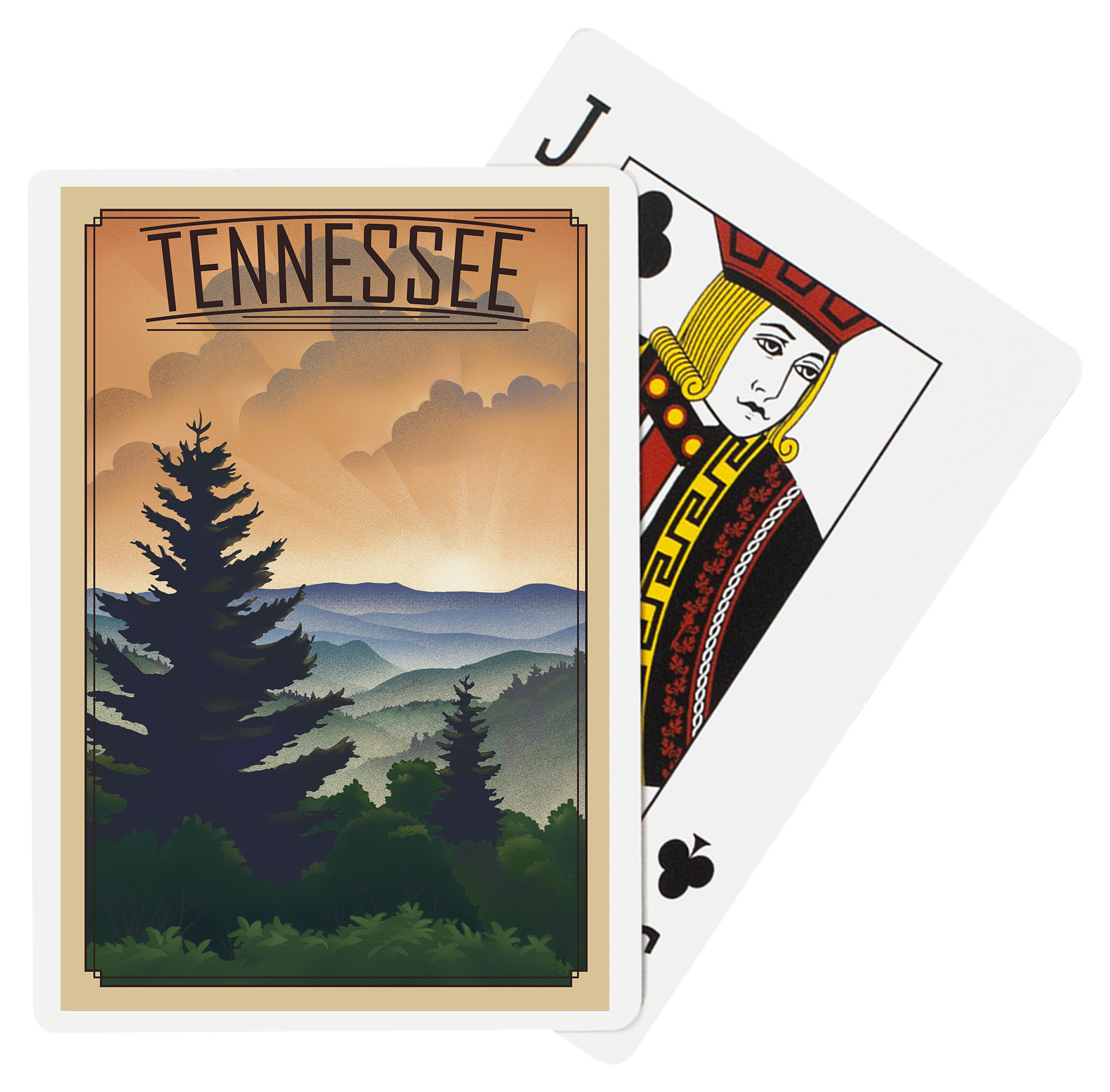 Image of Lantern Press Tennessee Forest Playing Cards