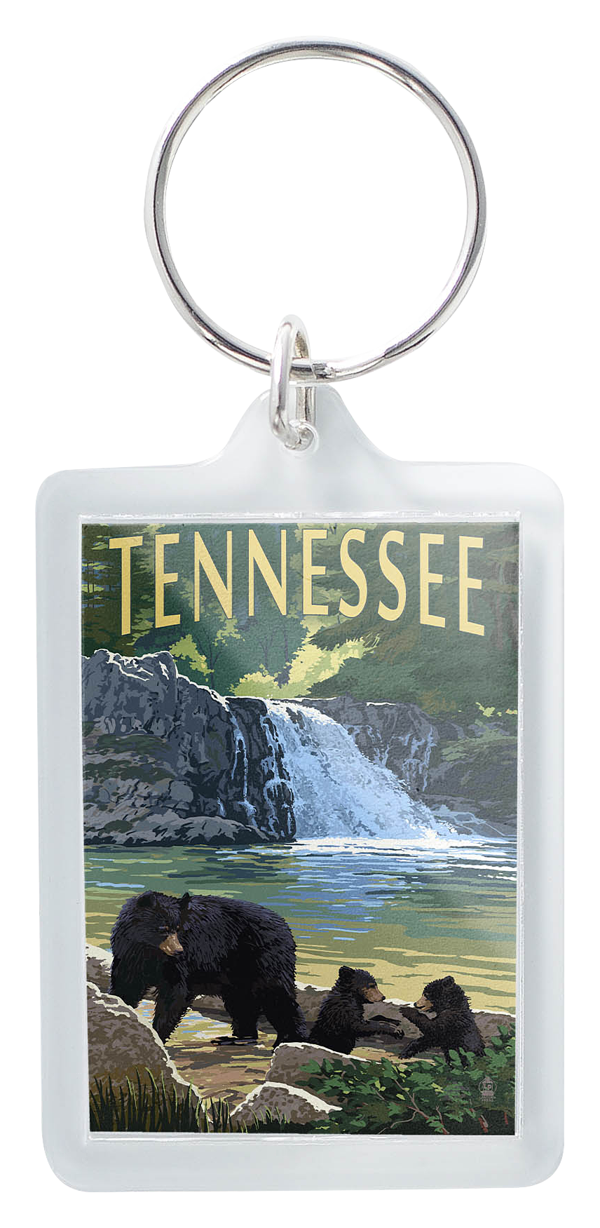 Image of Lantern Press Tennessee Bear Falls Acrylic Keychain