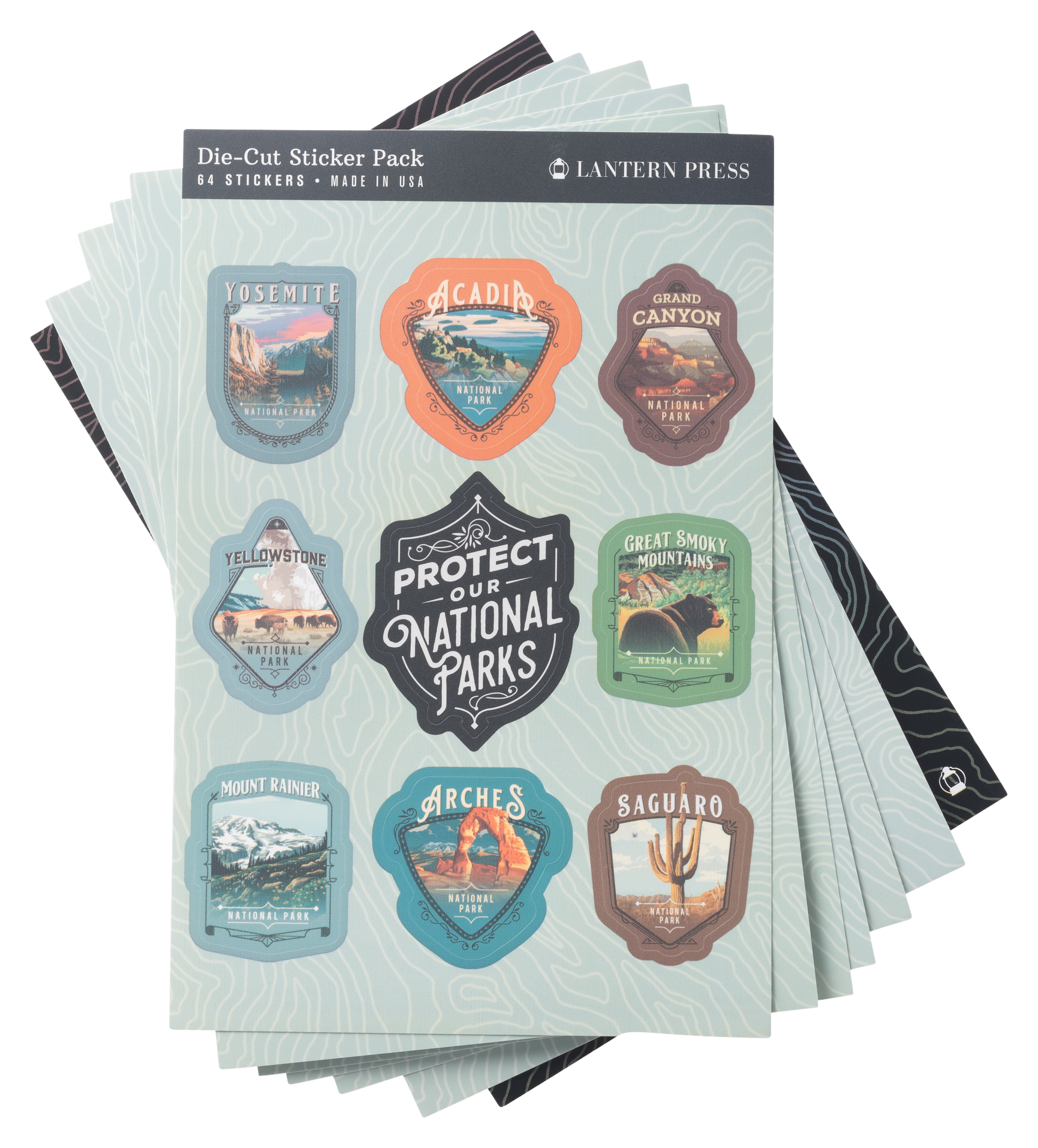 Image of Lantern Press Protect Our National Parks Sticker Set