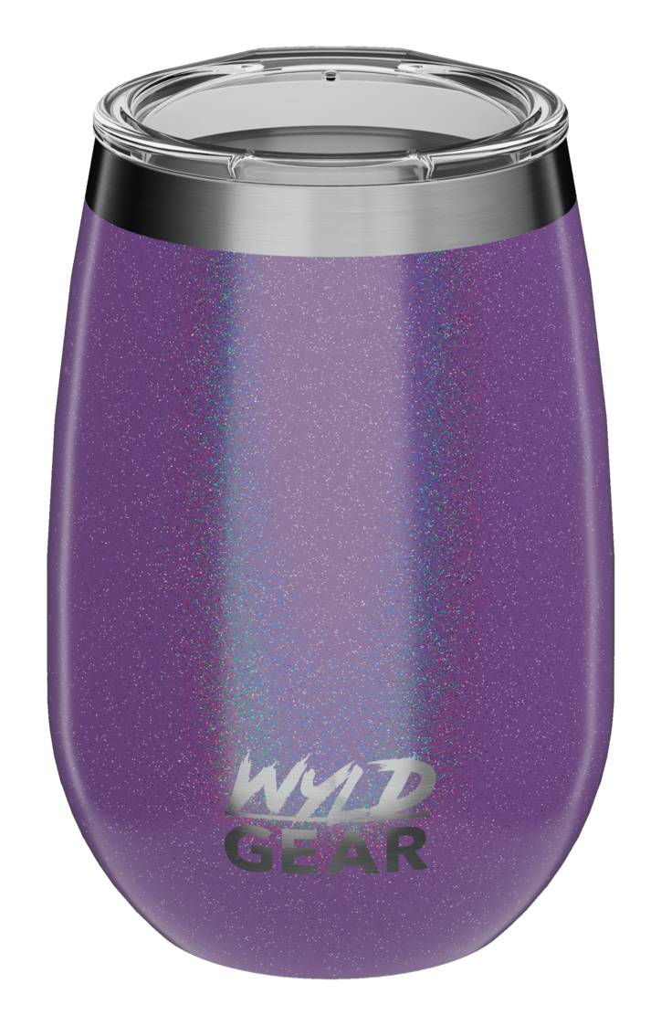 Image of Wyld Gear Whiskey and Wine Tumbler - Purple Rainbow