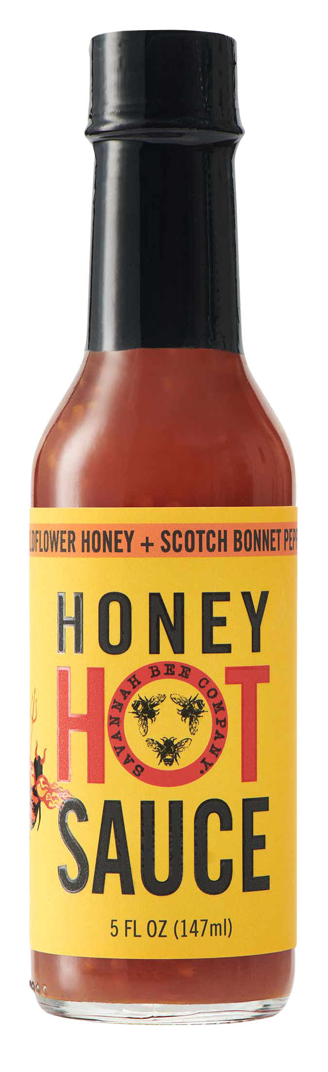 Savannah Bee Company Honey, Wildflower Honey + Scotch Bonnet Pepper + Habanero Pepper, Hot - 12 oz