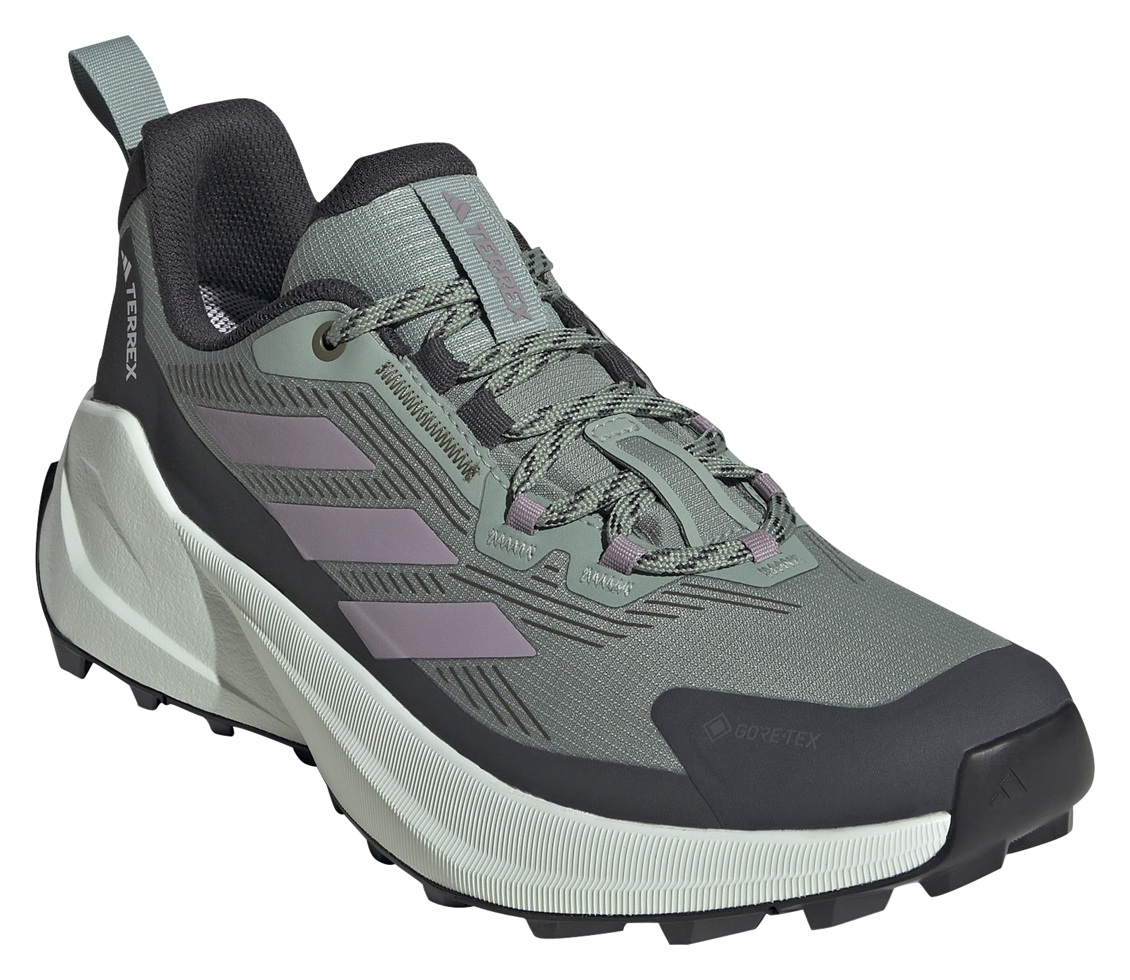 Image of adidas Terrex Trailmaker 2.0 GORE-TEX Hiking Shoes for Ladies - Silver Green/Preloved Fig/Jade - 6.5M