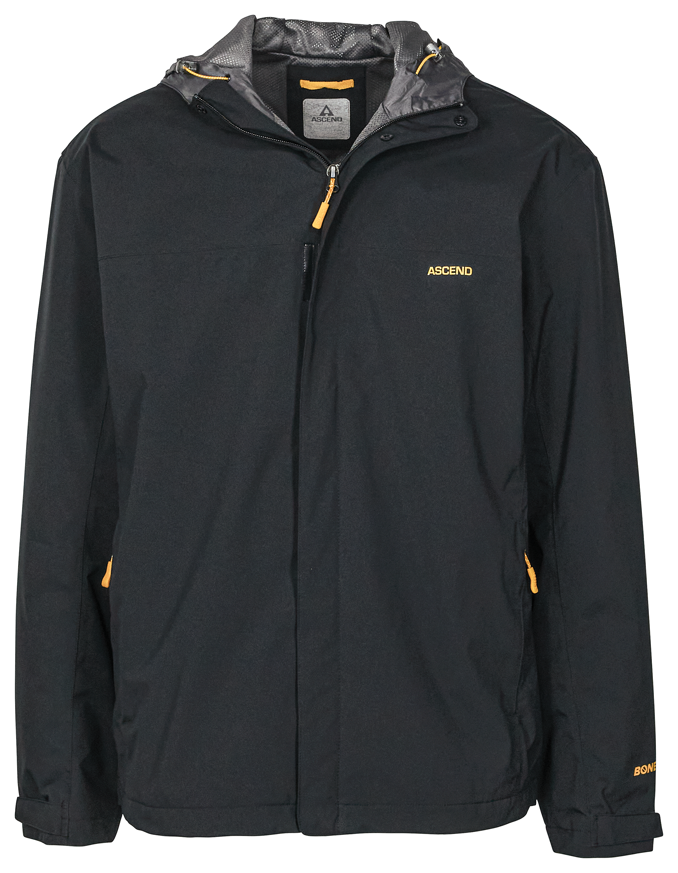 Image of Ascend Meramec River Jacket with BONE-DRY for Men - Black - 2XLT