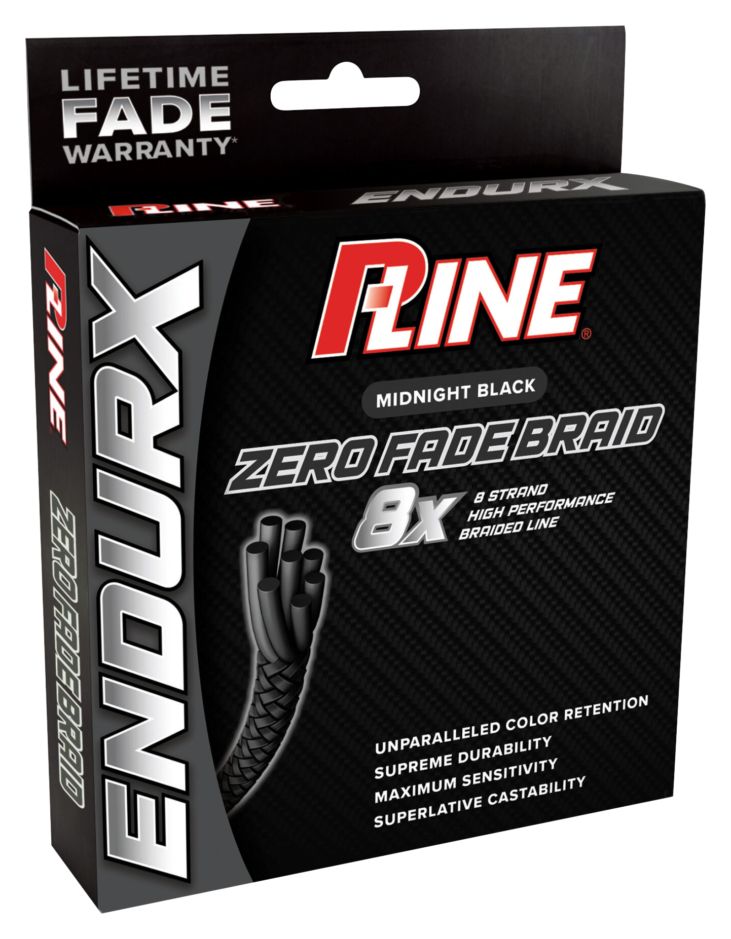 Image of P-Line EndurX Zero Fade 8X Braid - Midnight Black - 150 Yards - 65 lb.